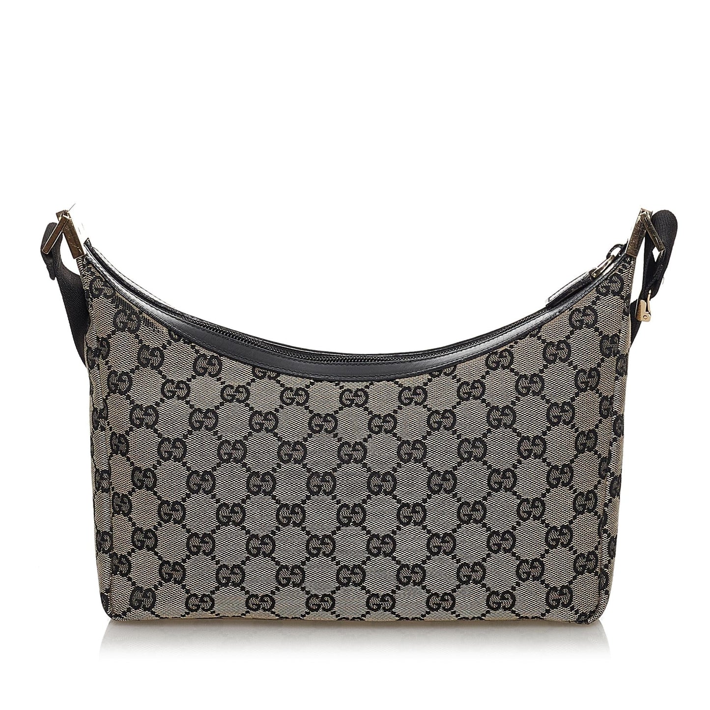 Gucci GG SHG Canvas Calf Black Brown Crossbody Bag