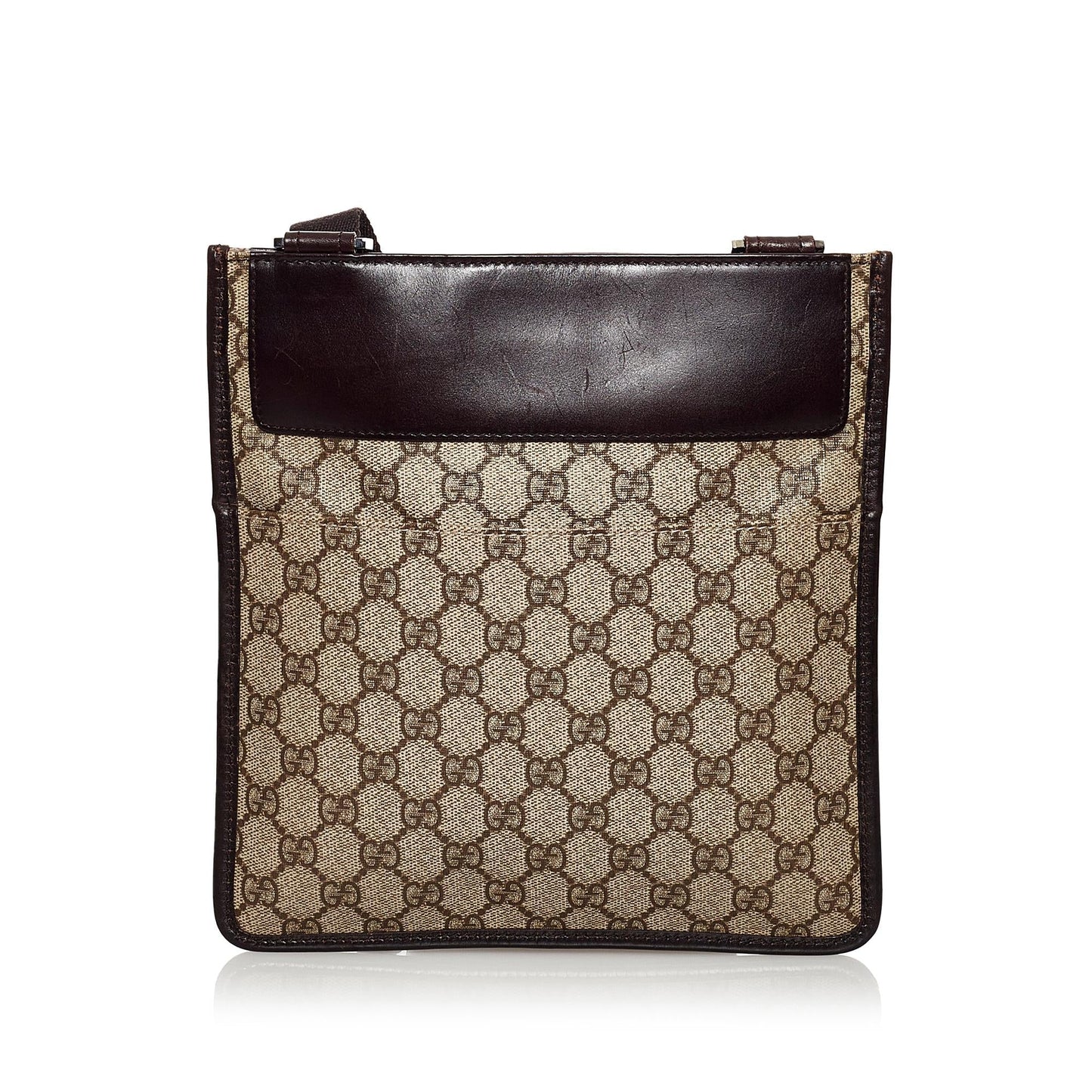 Gucci GG SHG Canvas Calf Brown Crossbody Bag 11