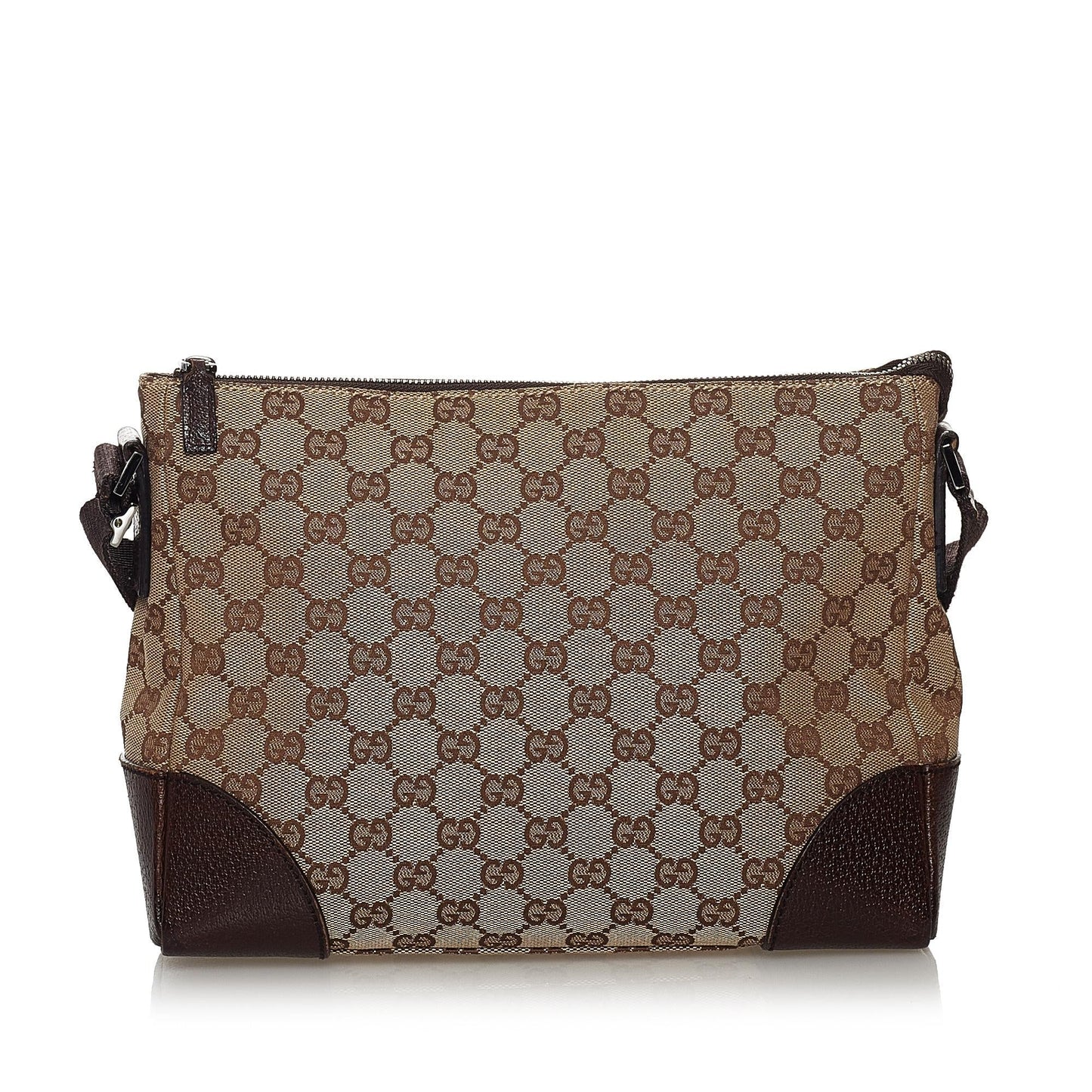 Gucci GG SHG Canvas Brown Crossbody Bag 22