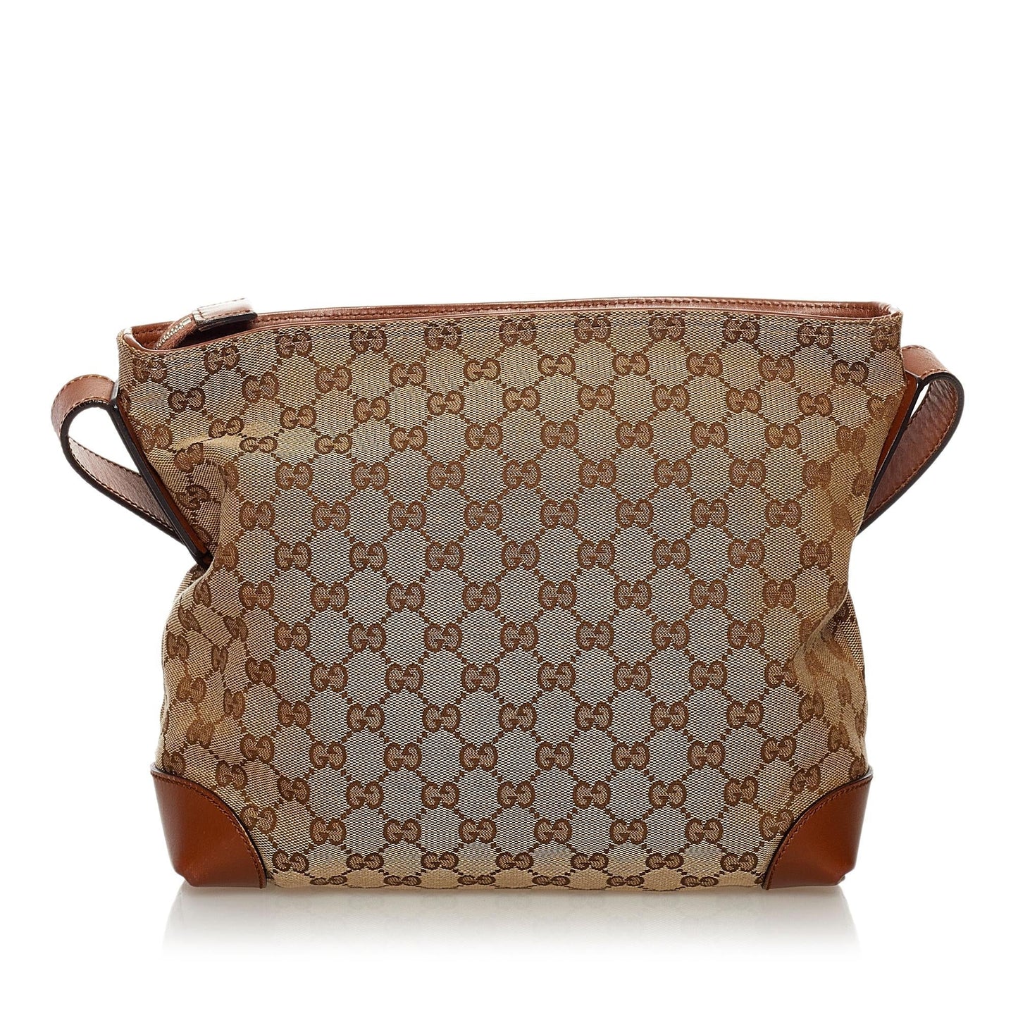 Gucci GG SHG Canvas Brown Crossbody Bag 25