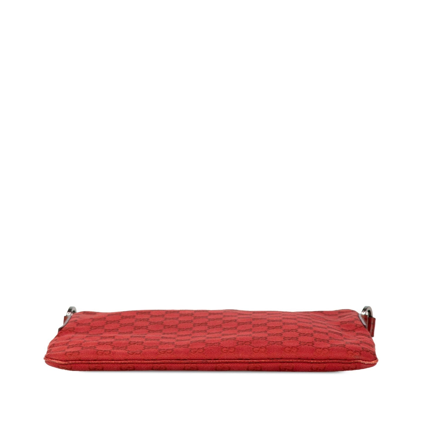 Gucci GG Canvas Calf Red Crossbody Bag