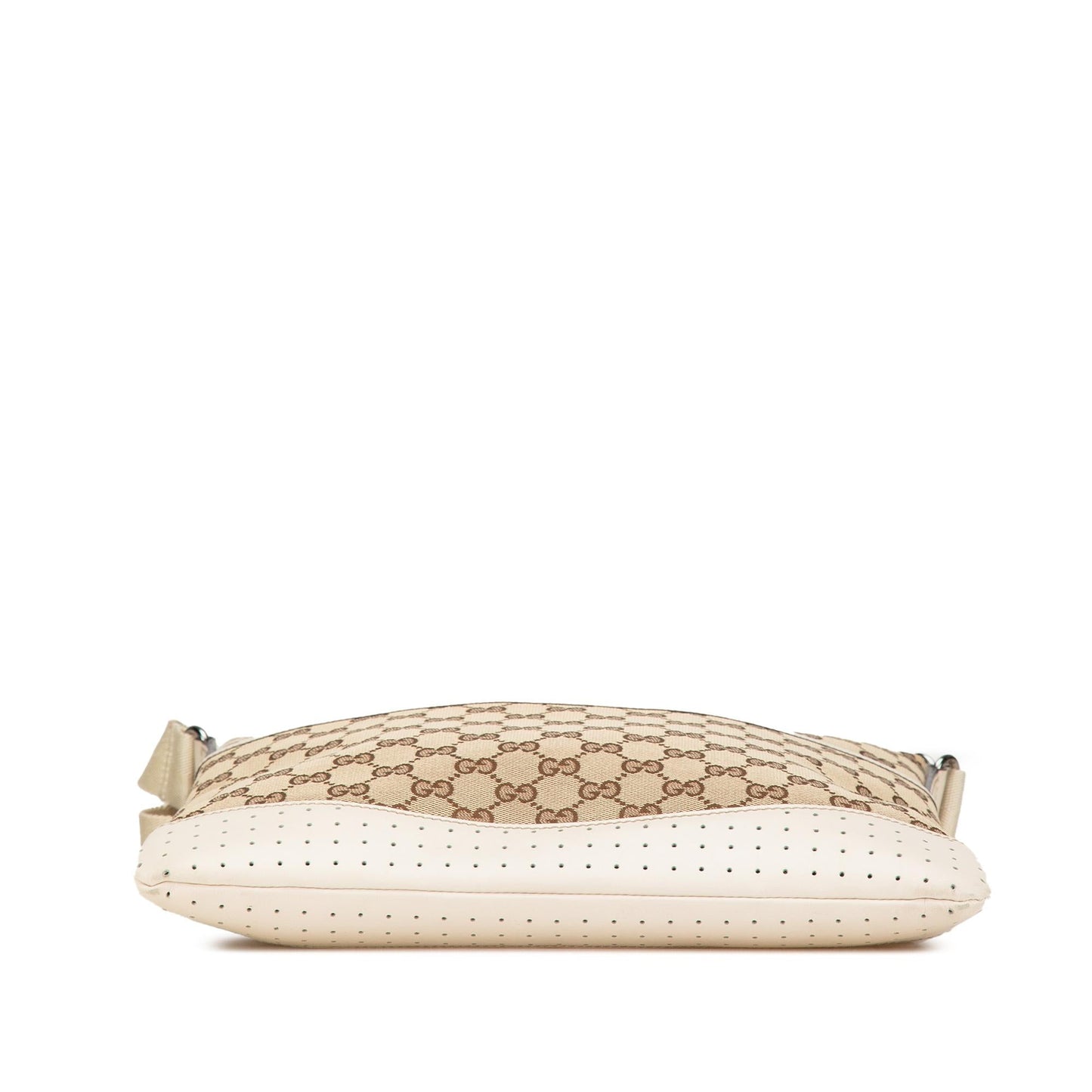 Gucci GG Canvas Calf White Brown Crossbody Bag Crossbody 44
