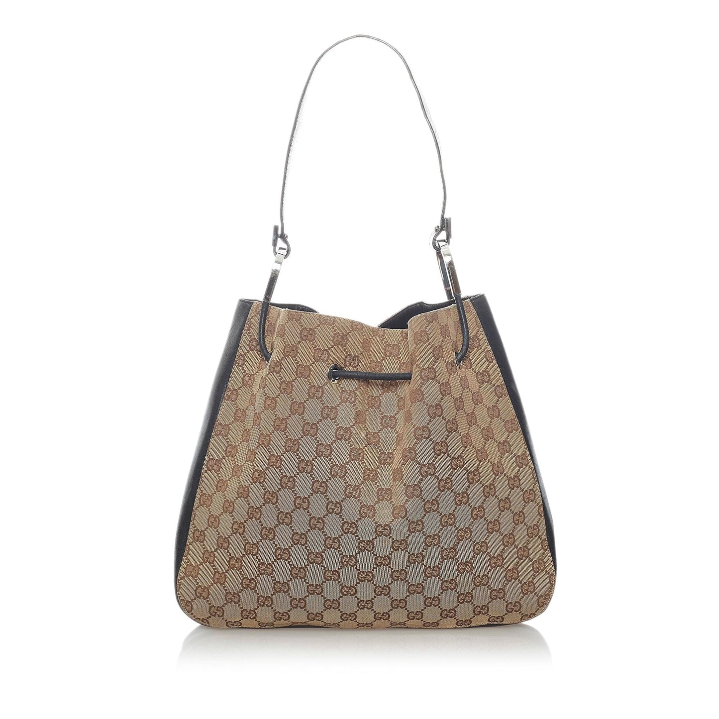 Gucci GG Drawstring SHG Canvas Brown Jewelry