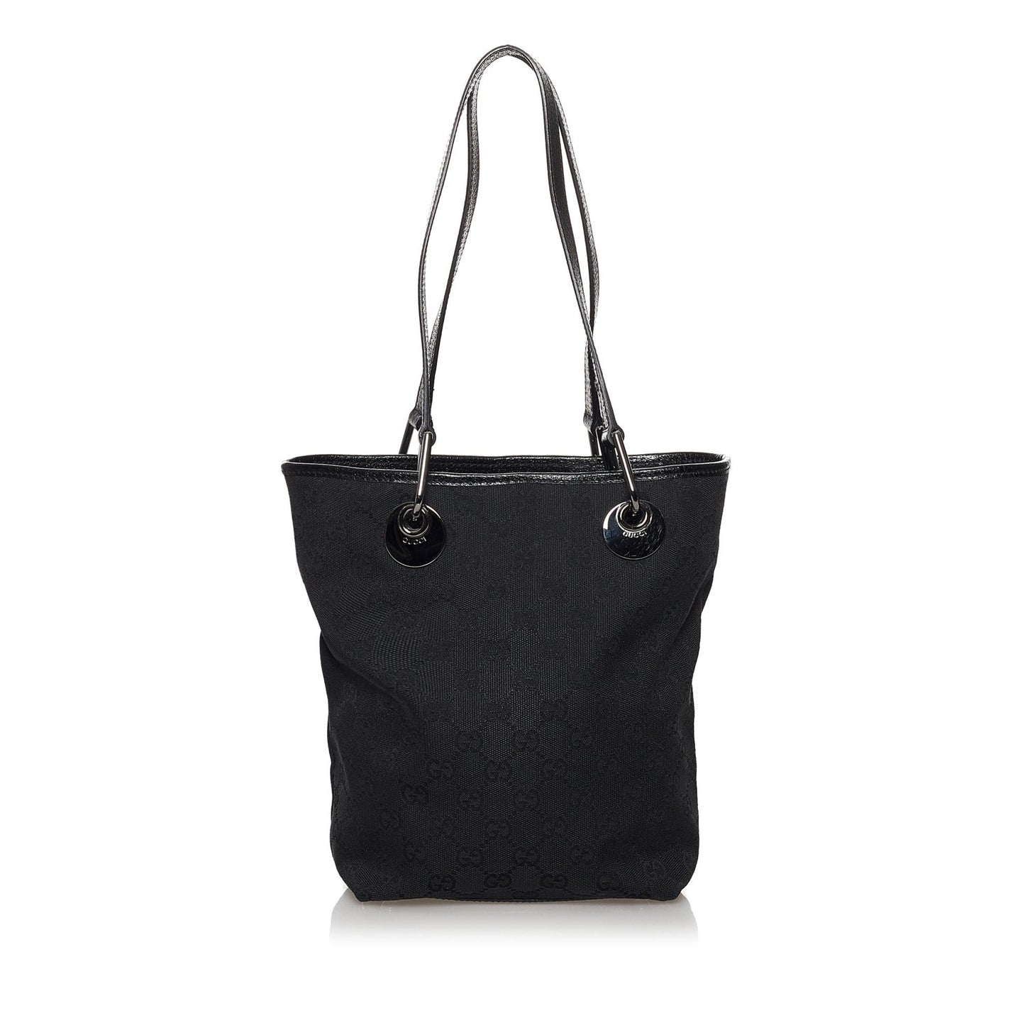 Gucci GG Eclipse SHG-KAPU3n Canvas Calf Black Tote Bag