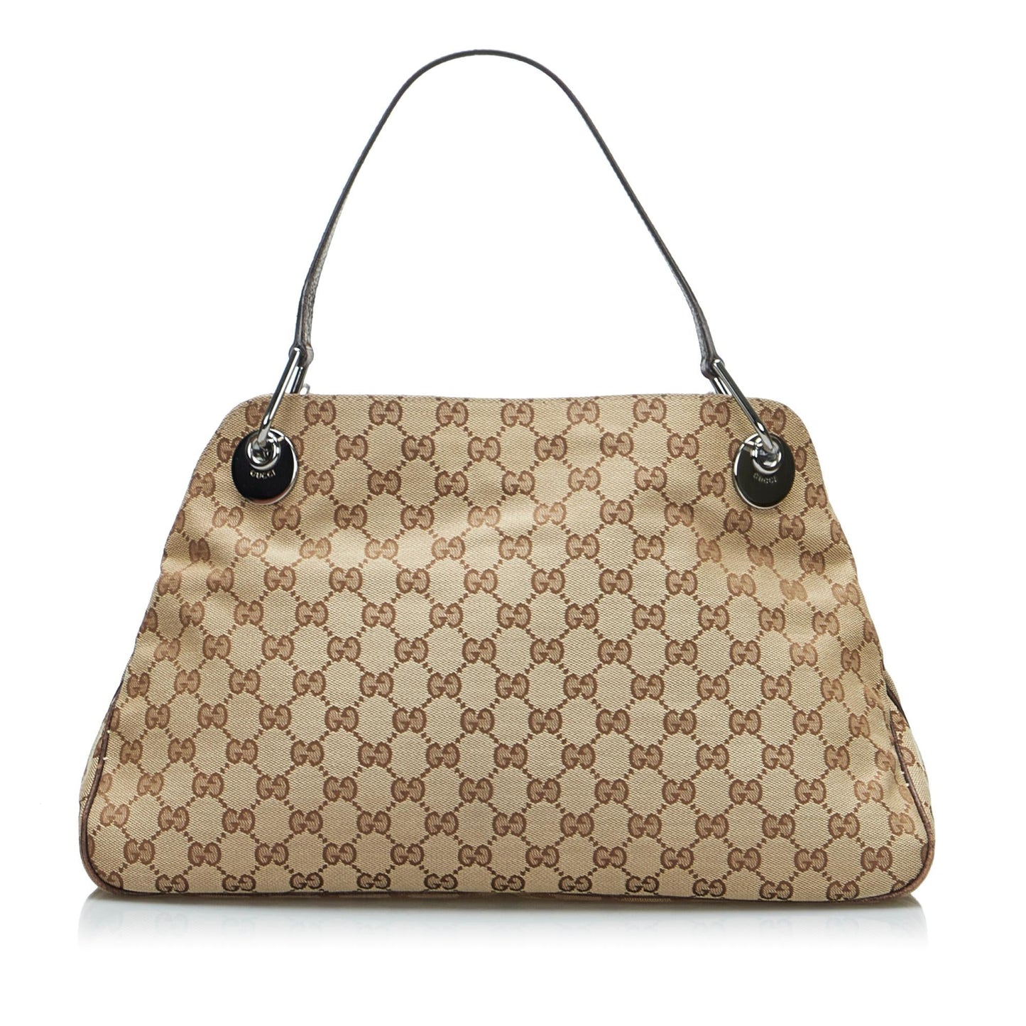 Gucci GG Eclipse SHG-CUWPhk Canvas Calf Brown Shoulder Bag
