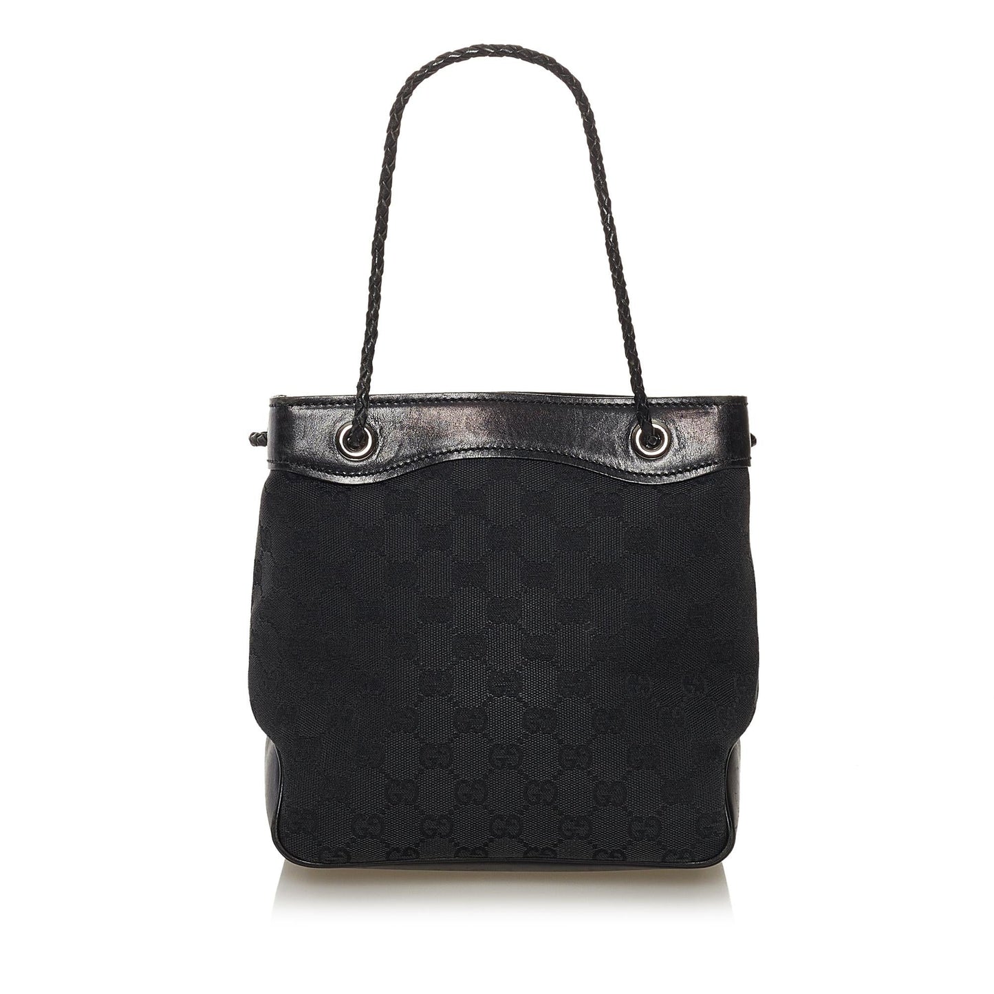 Gucci GG Gifford SHG-3xGF9s Canvas Calf Black Tote Bag
