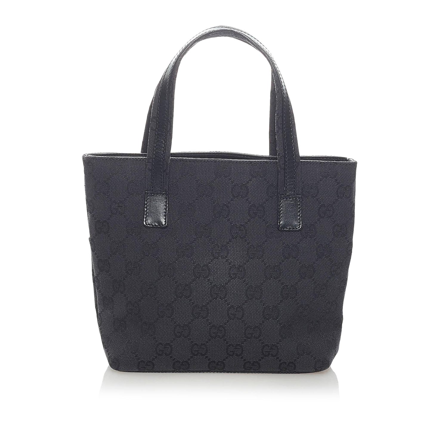 Gucci GG SHG Canvas Black Satchel Bag 4