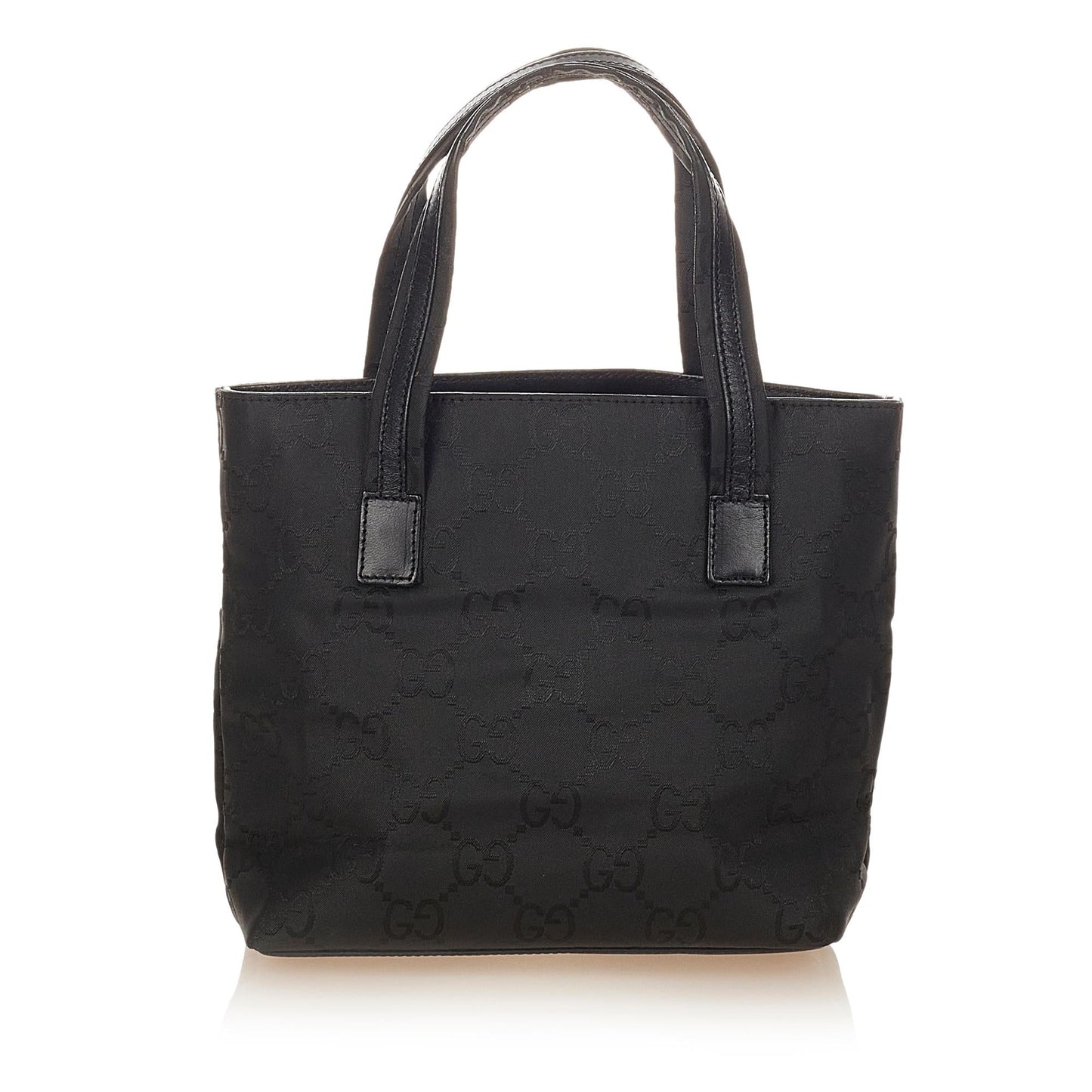 Gucci GG SHG Canvas Black Satchel Bag 5