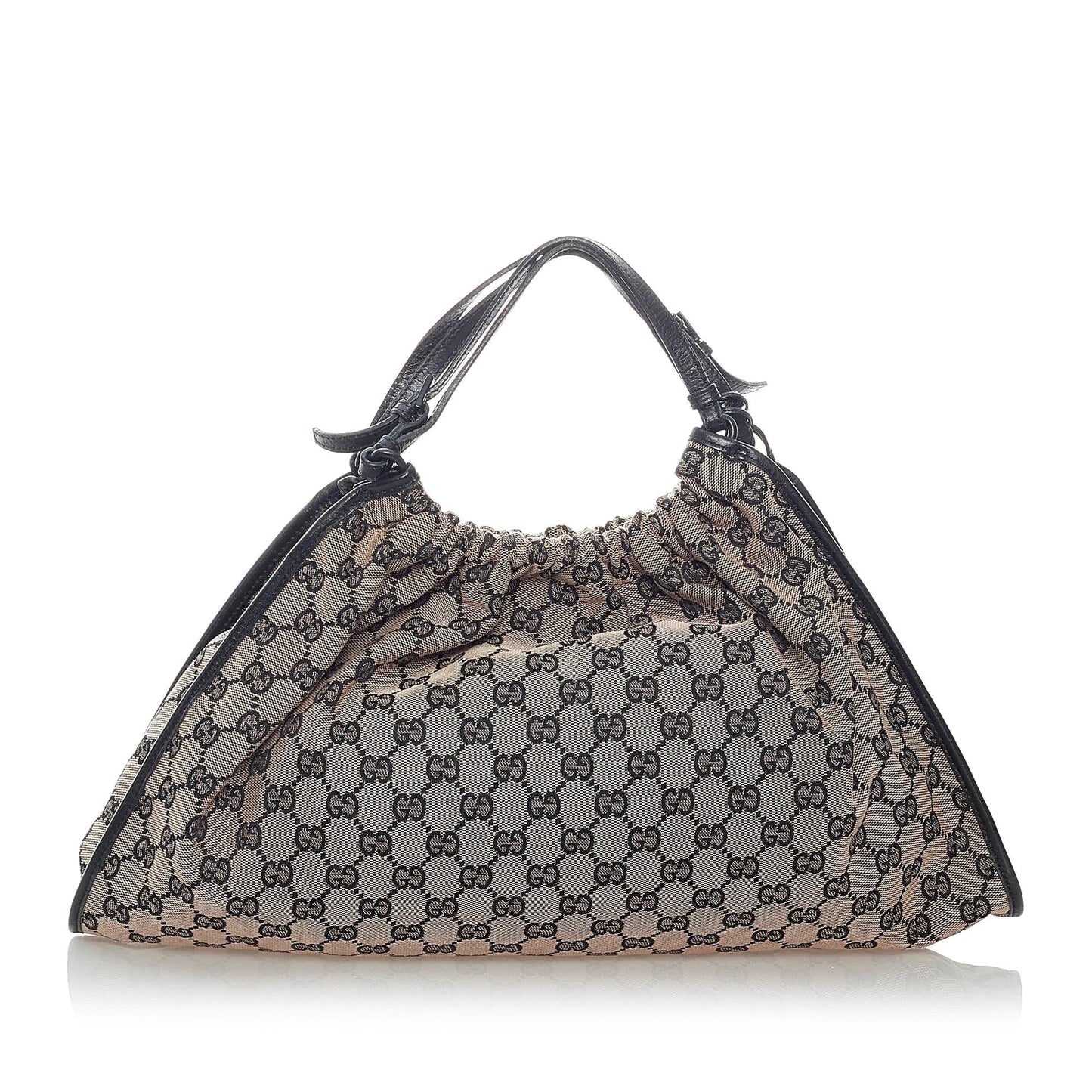 Gucci GG SHG Canvas Brown Satchel Bag 12