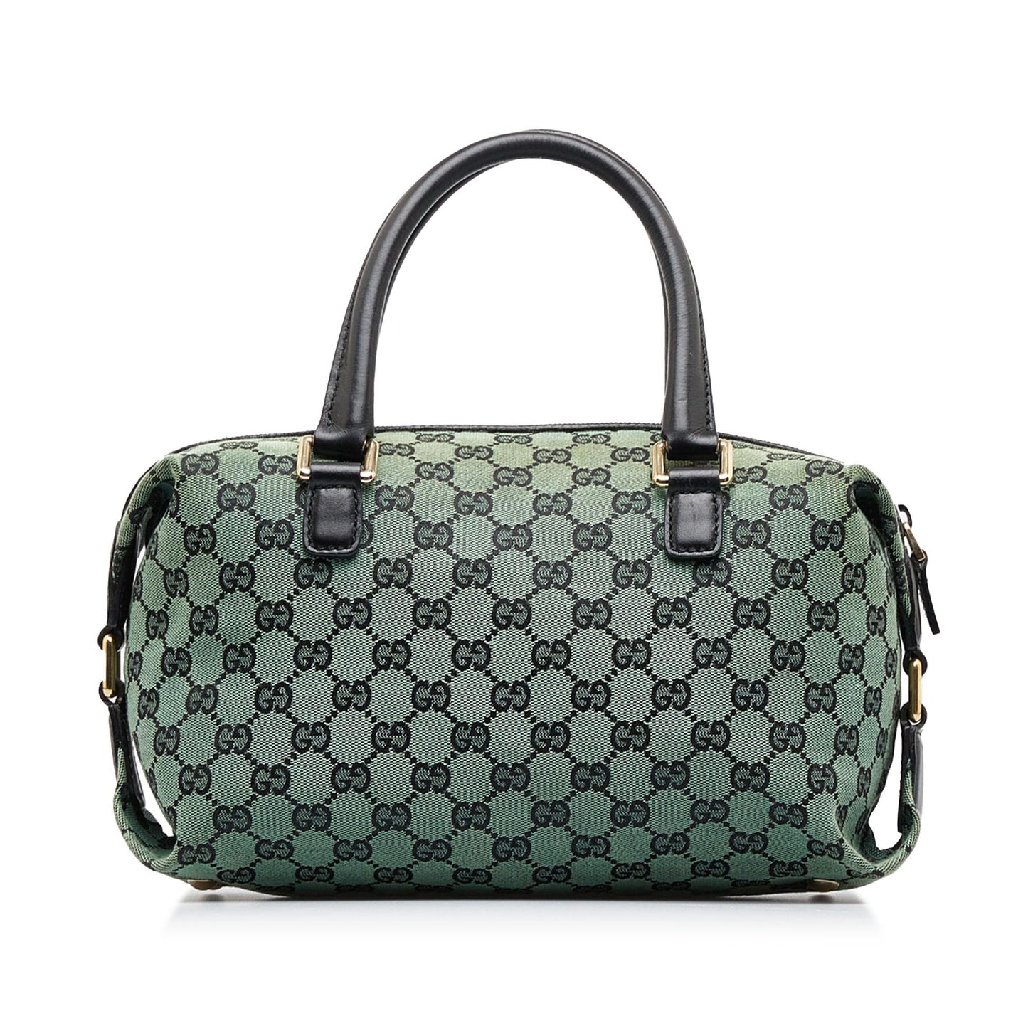 Gucci GG SHG-ZP9KgV Canvas Green Satchel Bag