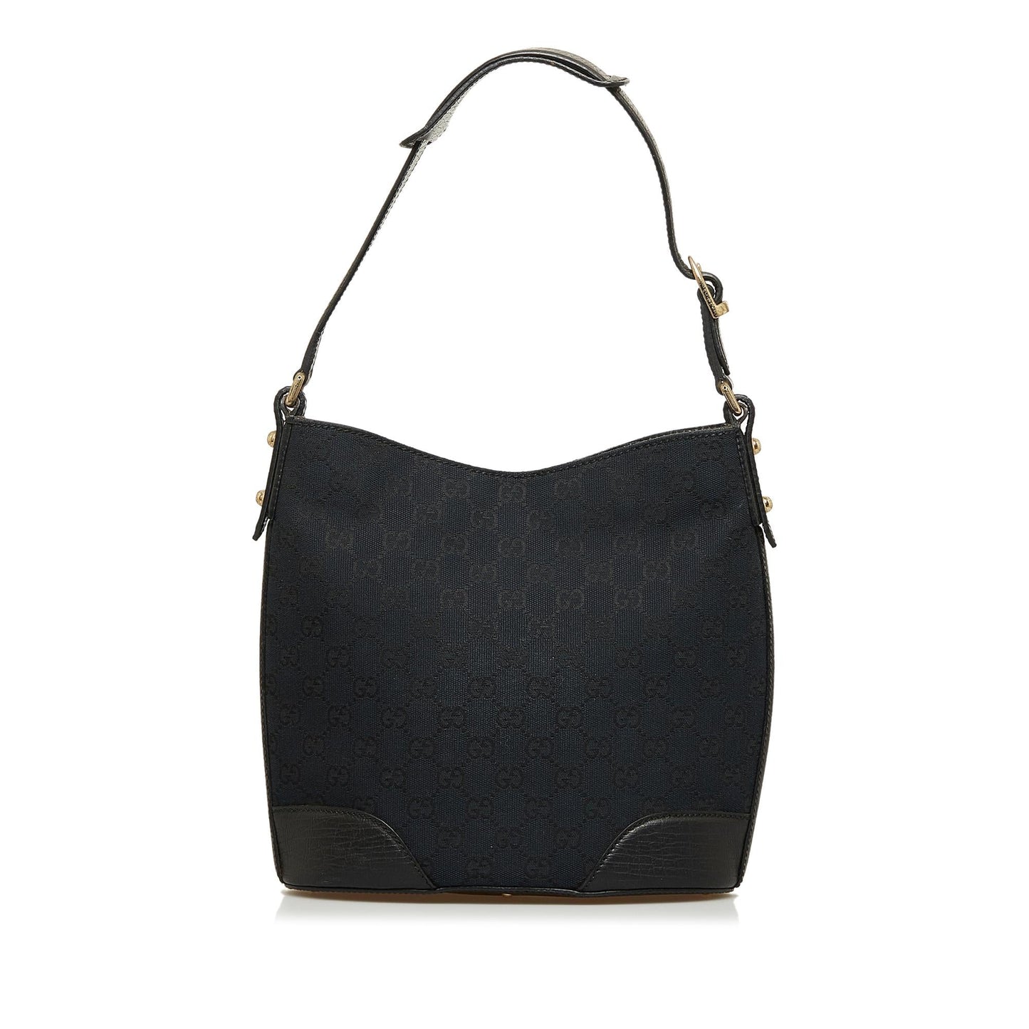 Gucci GG Hasler SHG-BpgfrA Canvas Calf Black Shoulder Bag