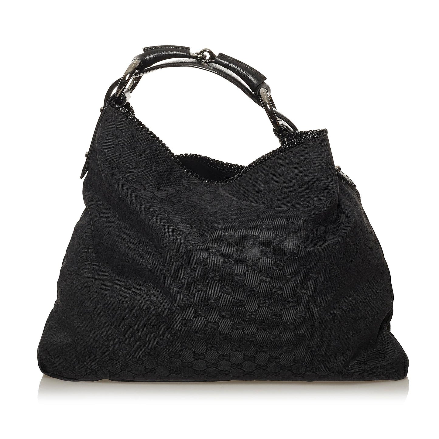 Gucci GG SHG Canvas Calf Black Shoulder Bag 4