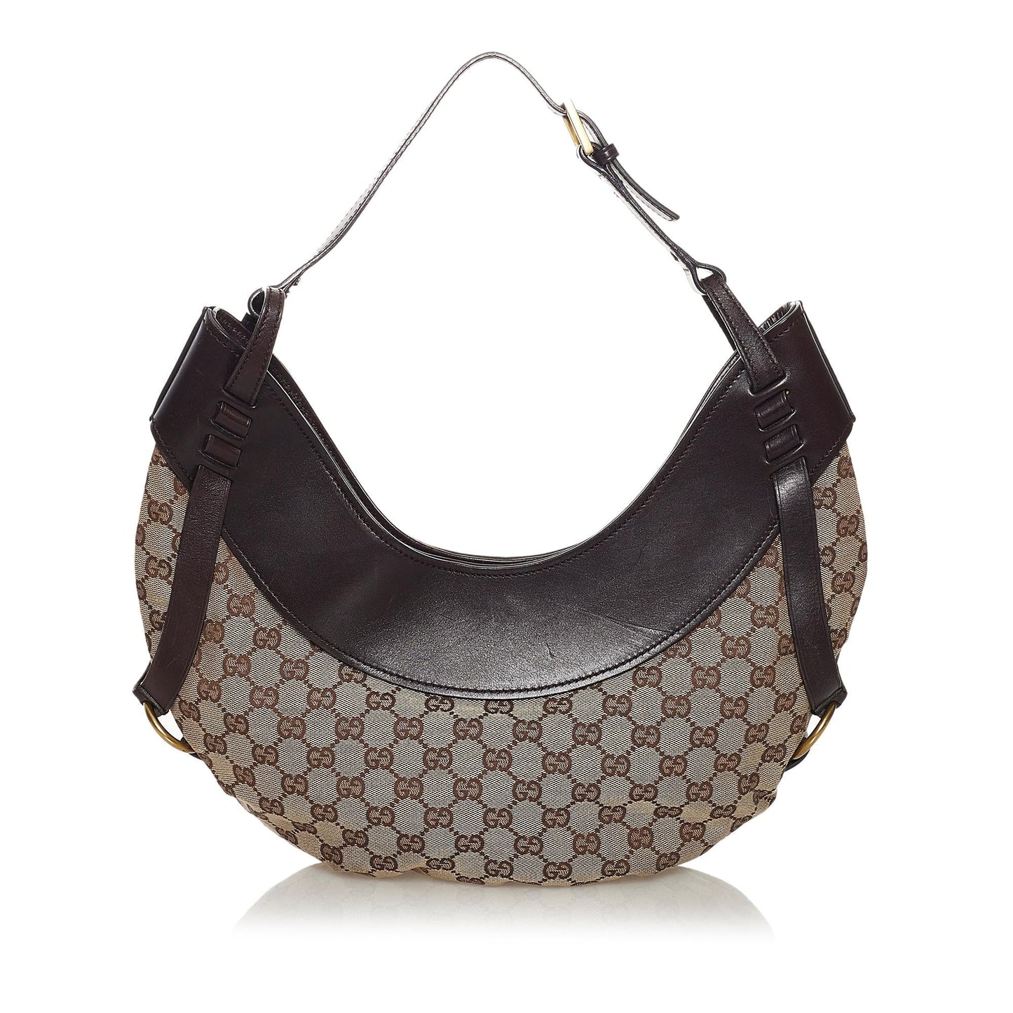 Gucci GG SHG Canvas Brown Shoulder Bag 5