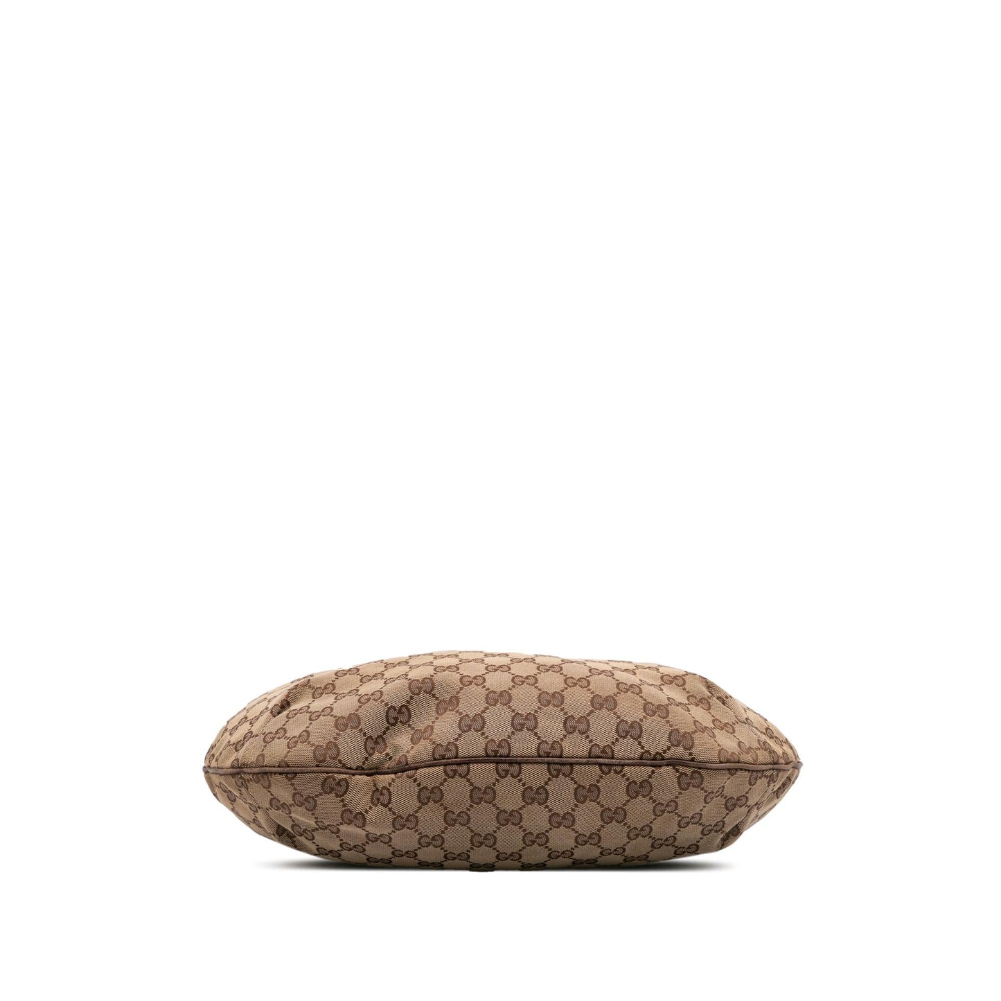 Gucci GG Canvas Calf Brown Shoulder Bag Hobo Bag