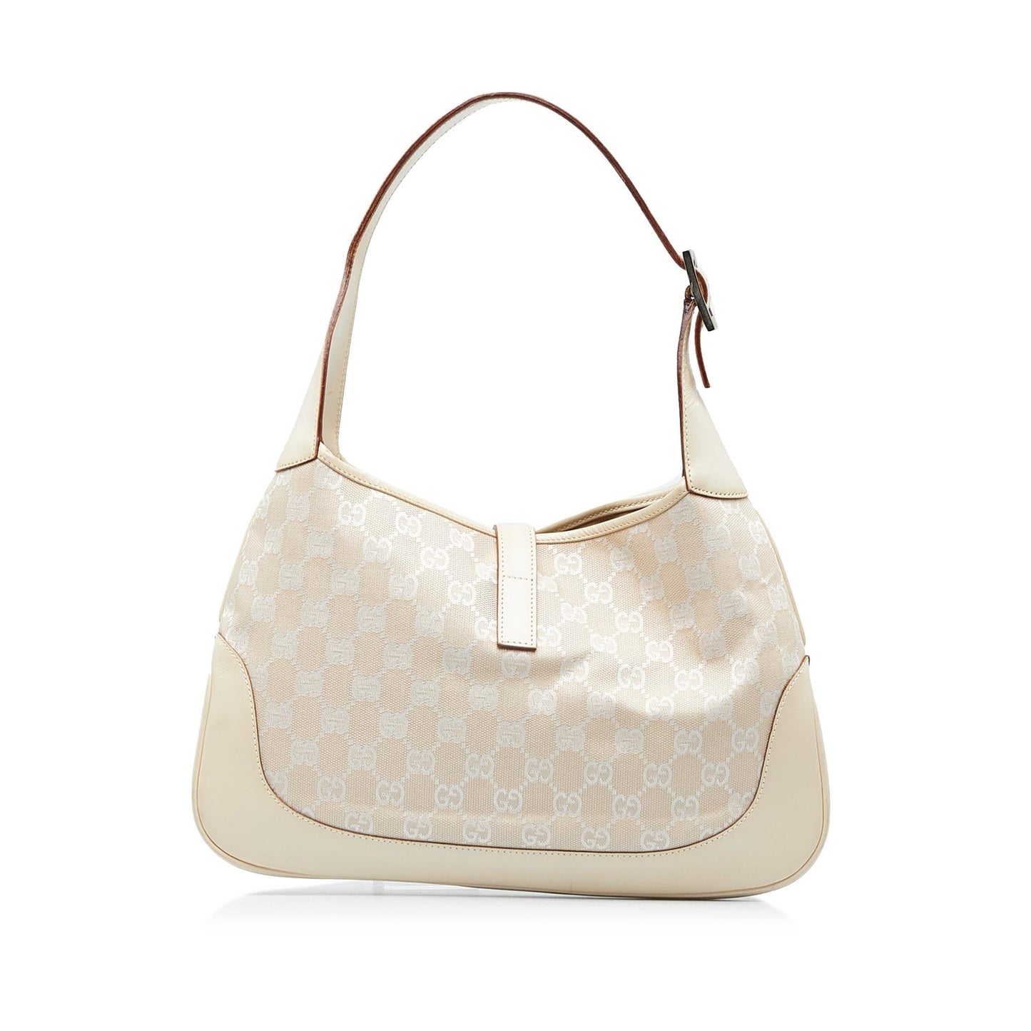Gucci GG Jackie SHG-xaMX9Q Canvas Brown Shoulder Bag