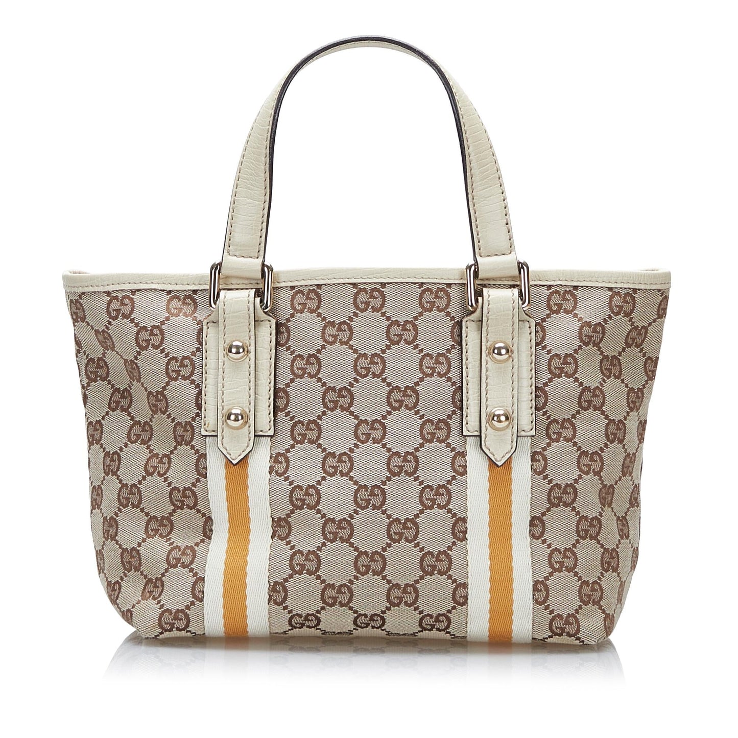 Gucci GG Jolicoeur SHG Canvas Brown Satchel Bag