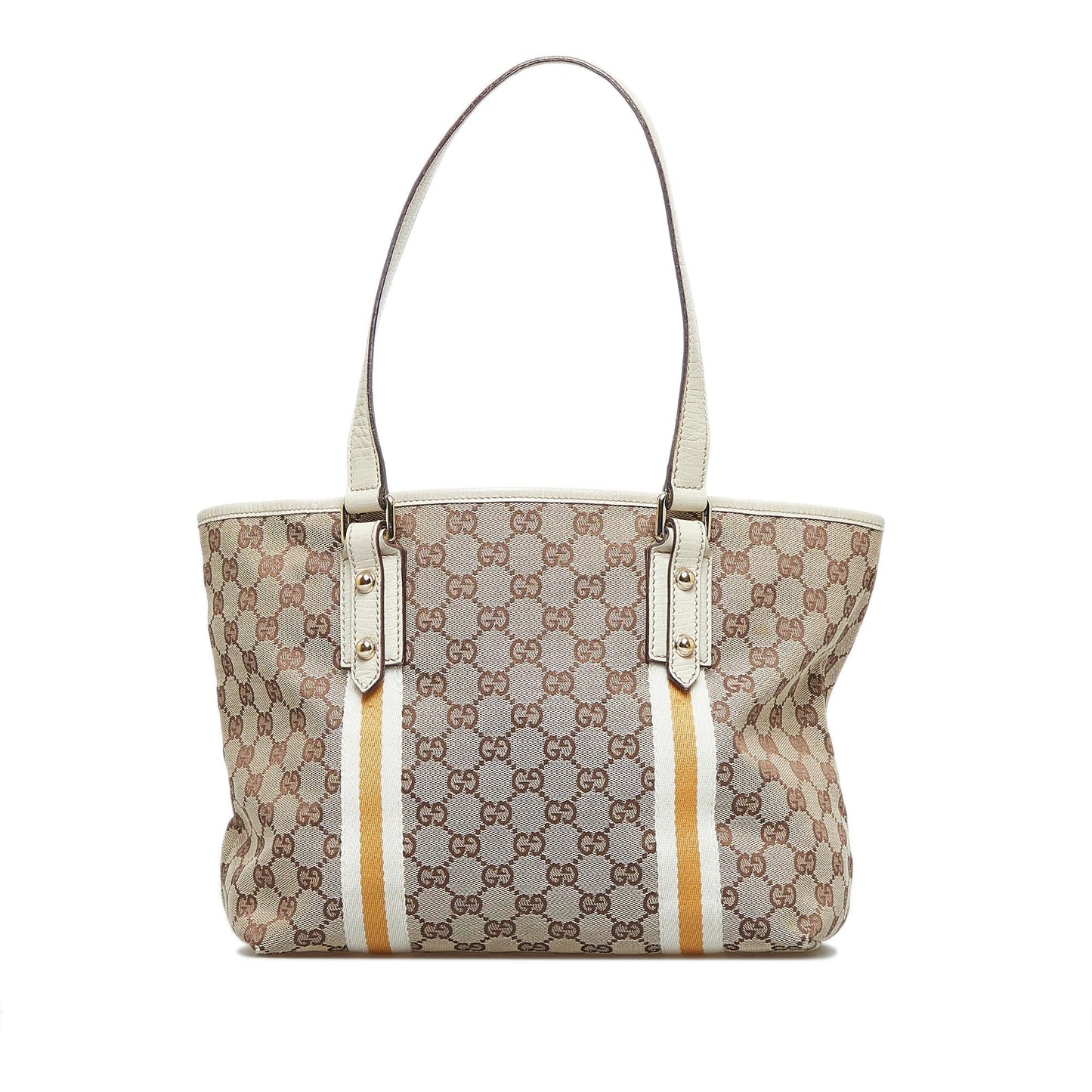 Gucci GG Jolicoeur SHG-yxc9bo Canvas Brown Tote Bag
