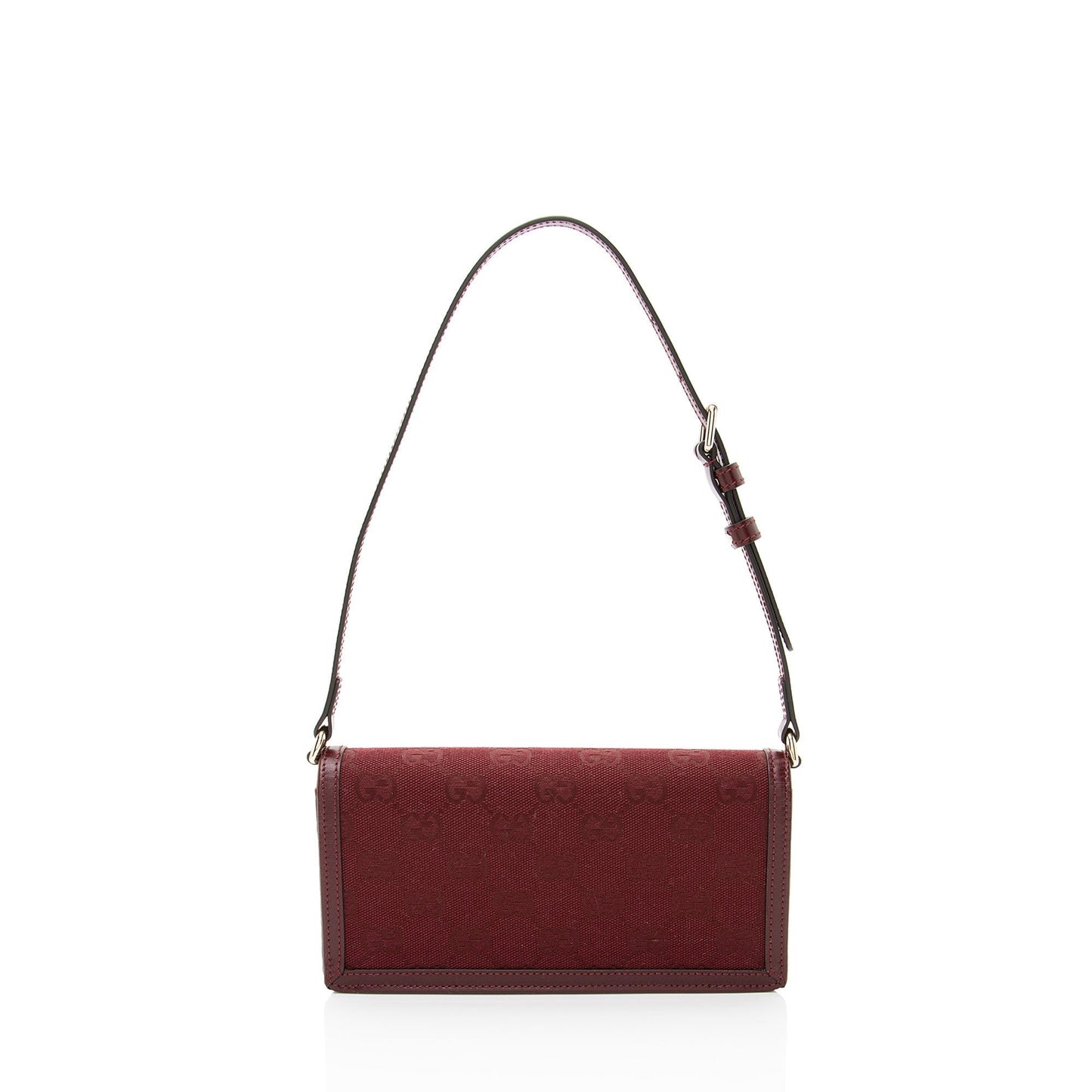 Gucci GG Luce Leather Canvas Red Mini Shoulder Bag