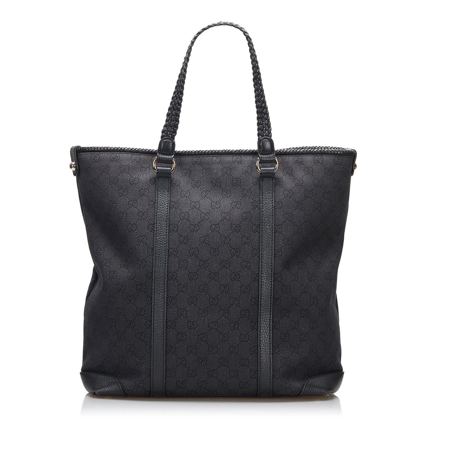 Gucci GG Marrakech SHG-D5U9hD Canvas Black Tote Bag