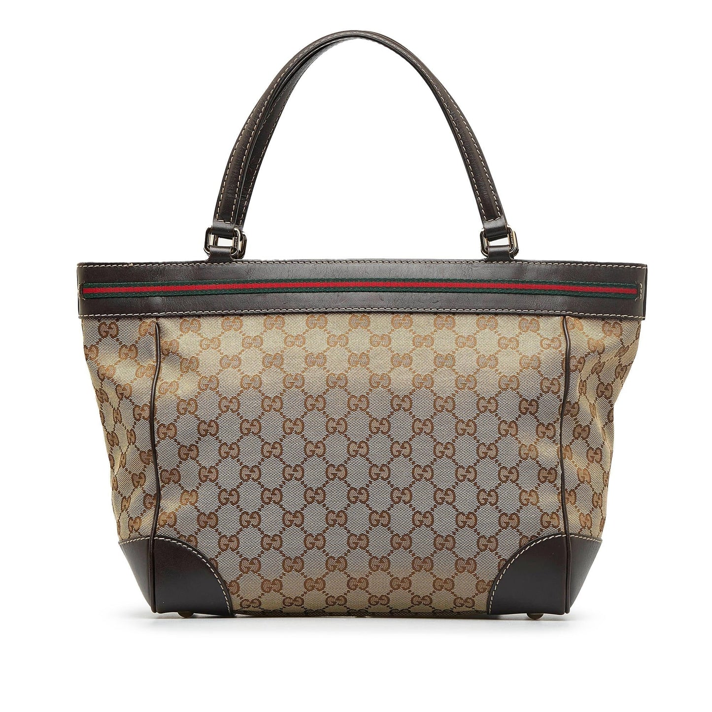 Gucci GG Mayfair SHG-o0168F Canvas Calf Brown Tote Bag