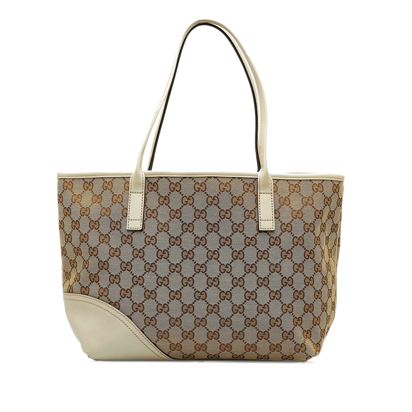 Gucci GG New Britt SHG-C4oQ72 Canvas Brown Tote Bag