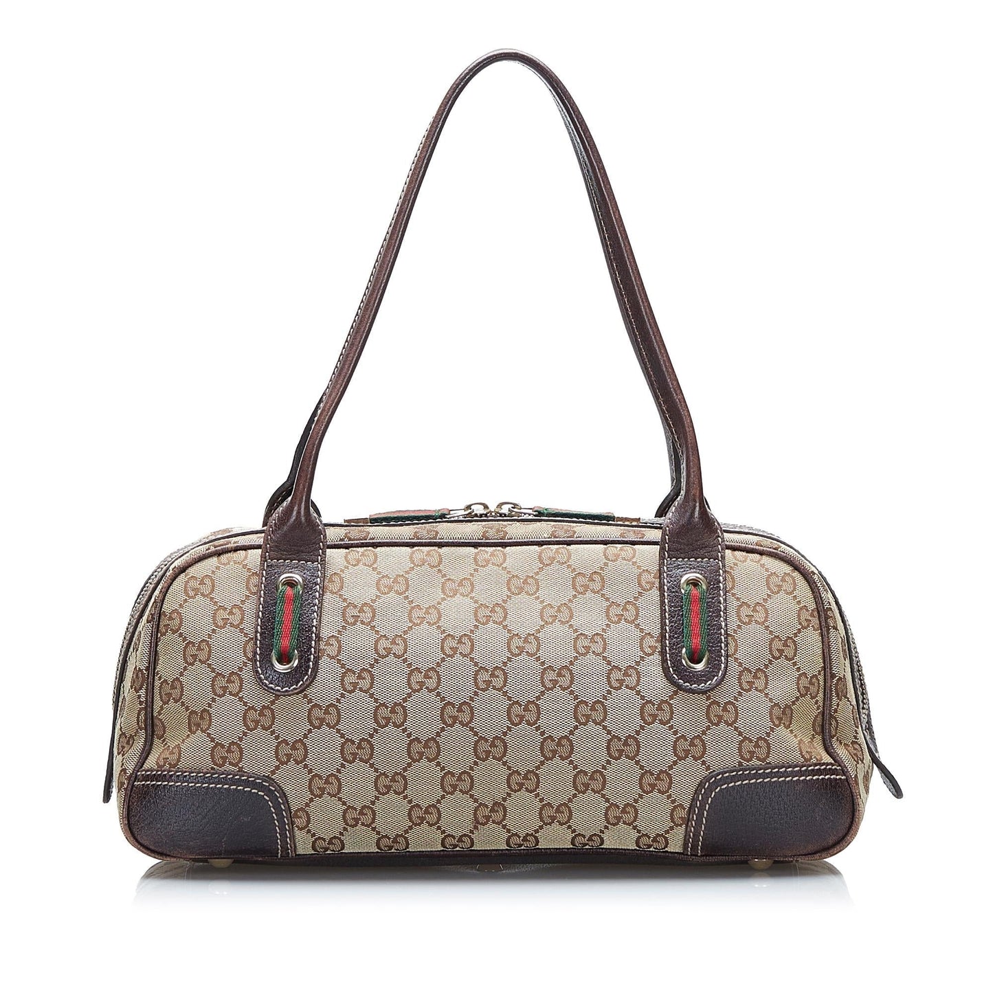 Gucci GG Princy SHG-SEQNhi Canvas Brown Shoulder Bag