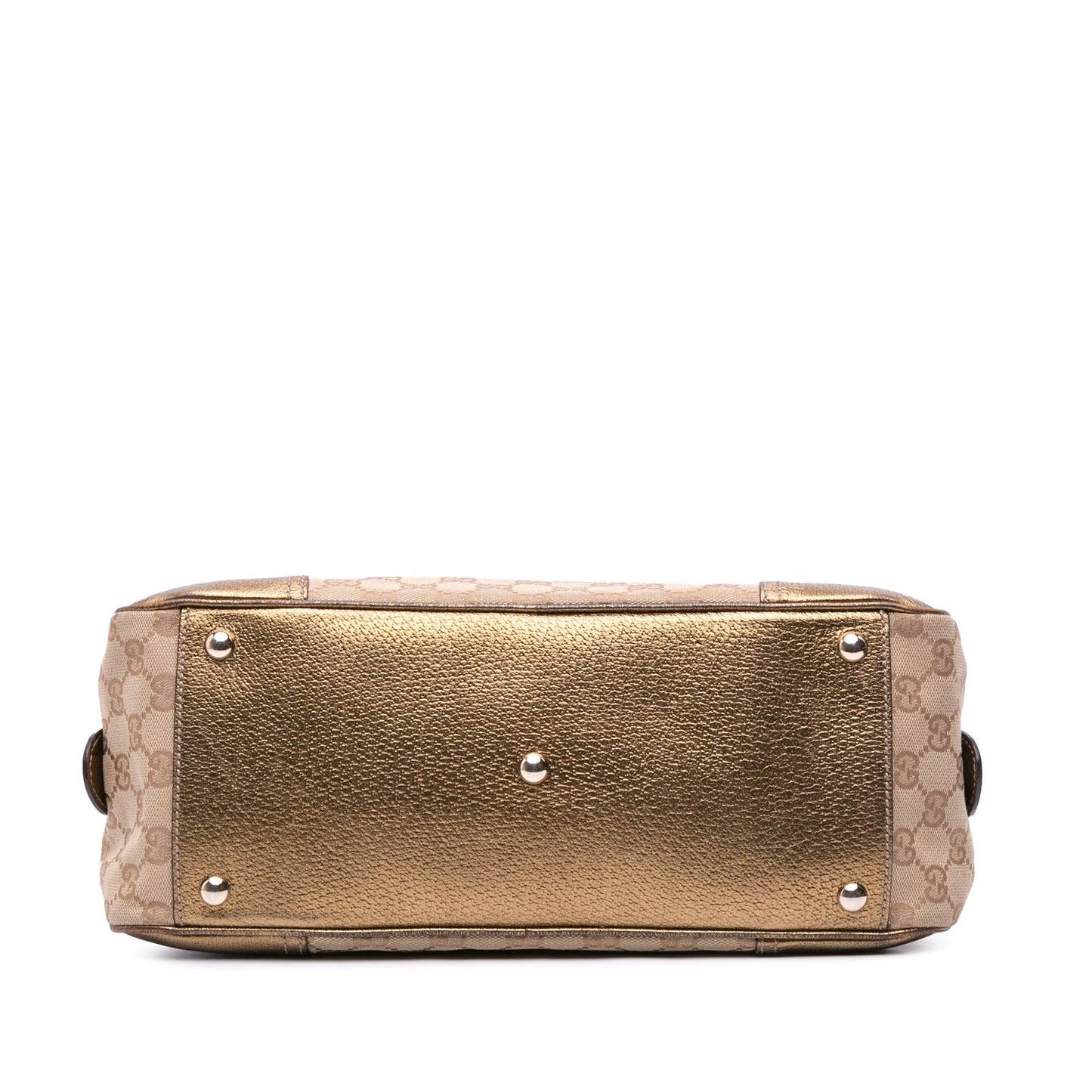 Gucci GG Princy Canvas Calf Brown Gold Shoulder Bag