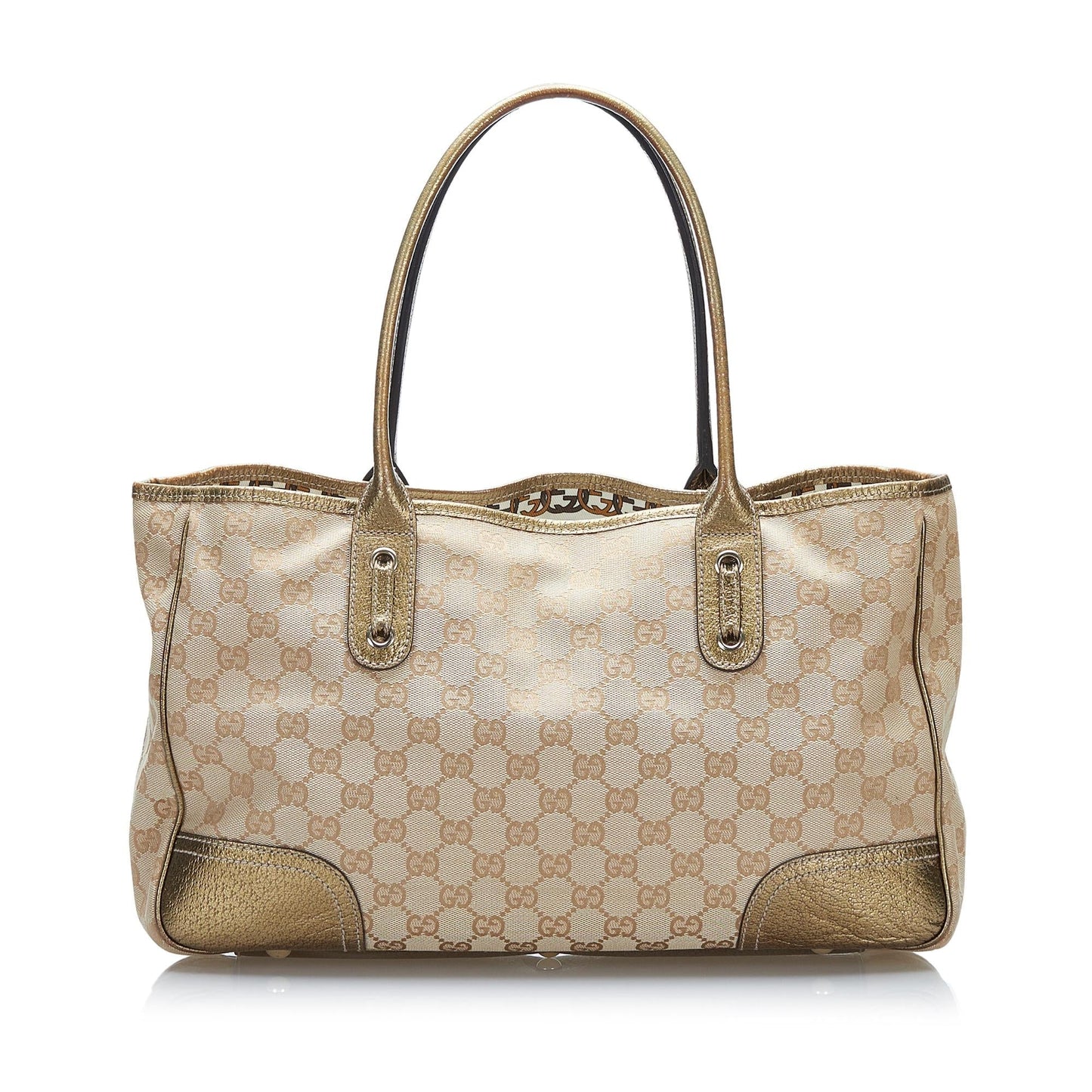 Gucci GG Princy SHG Canvas Brown Tote Bag 4