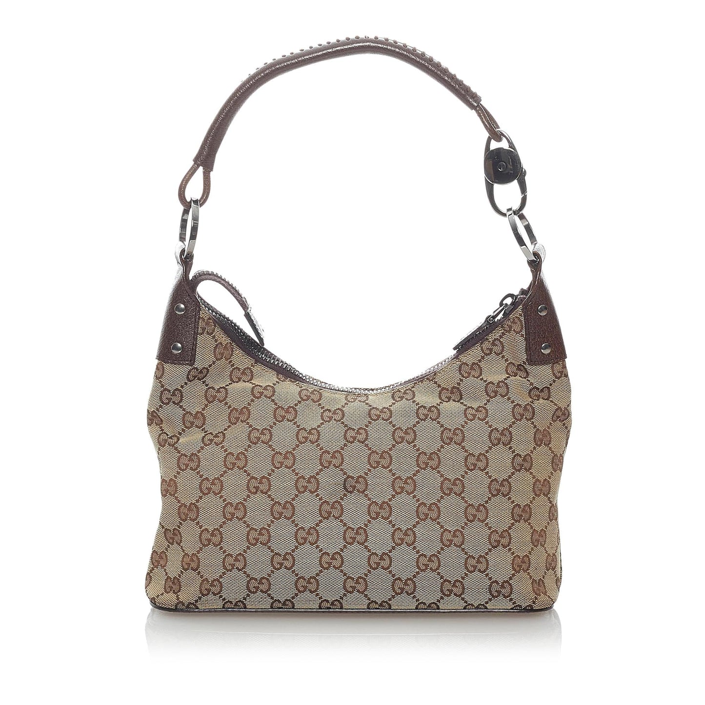 Gucci GG SHG Canvas Brown Shoulder Bag 24