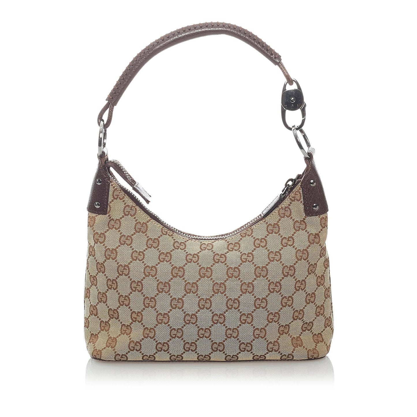 Gucci GG SHG Canvas Brown Shoulder Bag 26