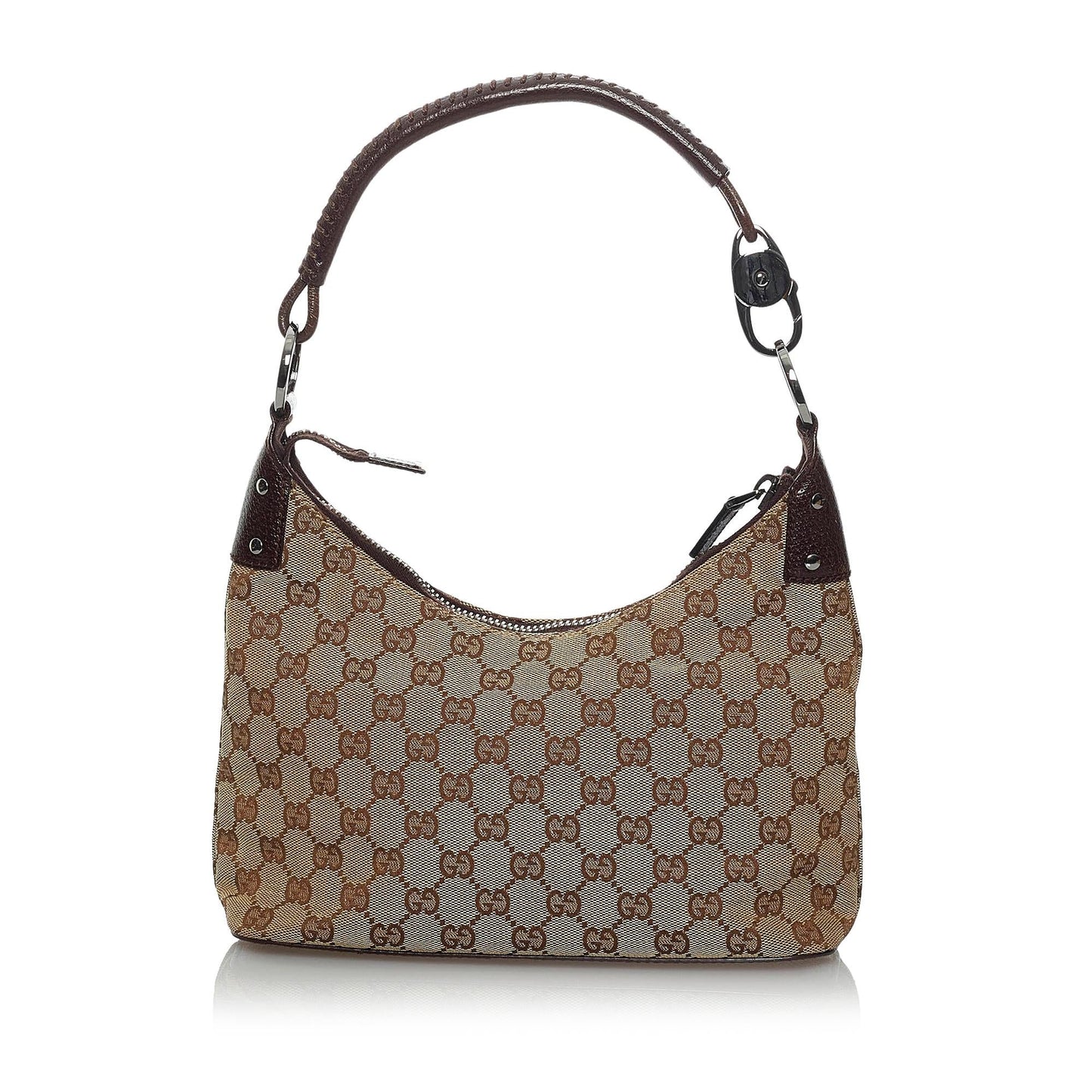 Gucci GG SHG Canvas Brown Shoulder Bag 6