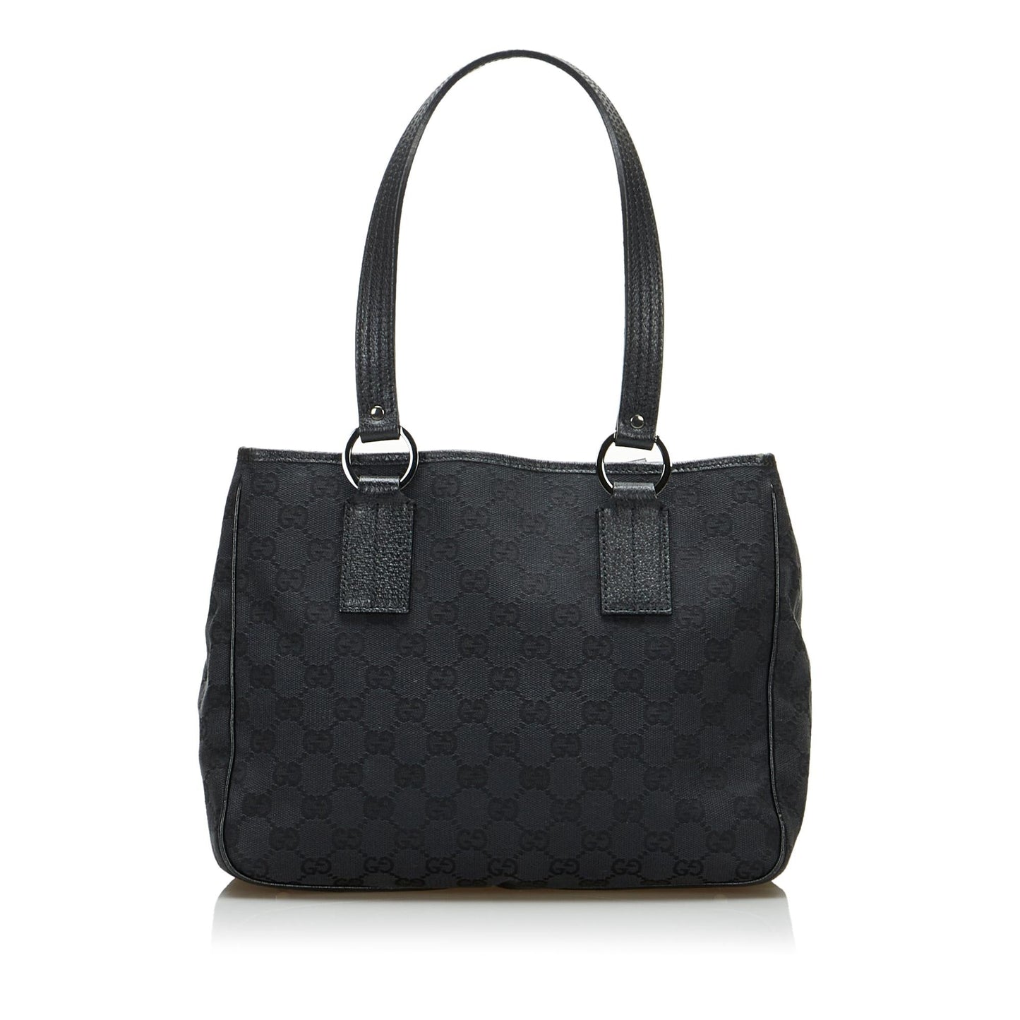 Gucci GG SHG-p29h3z Canvas Calf Black Shoulder Bag