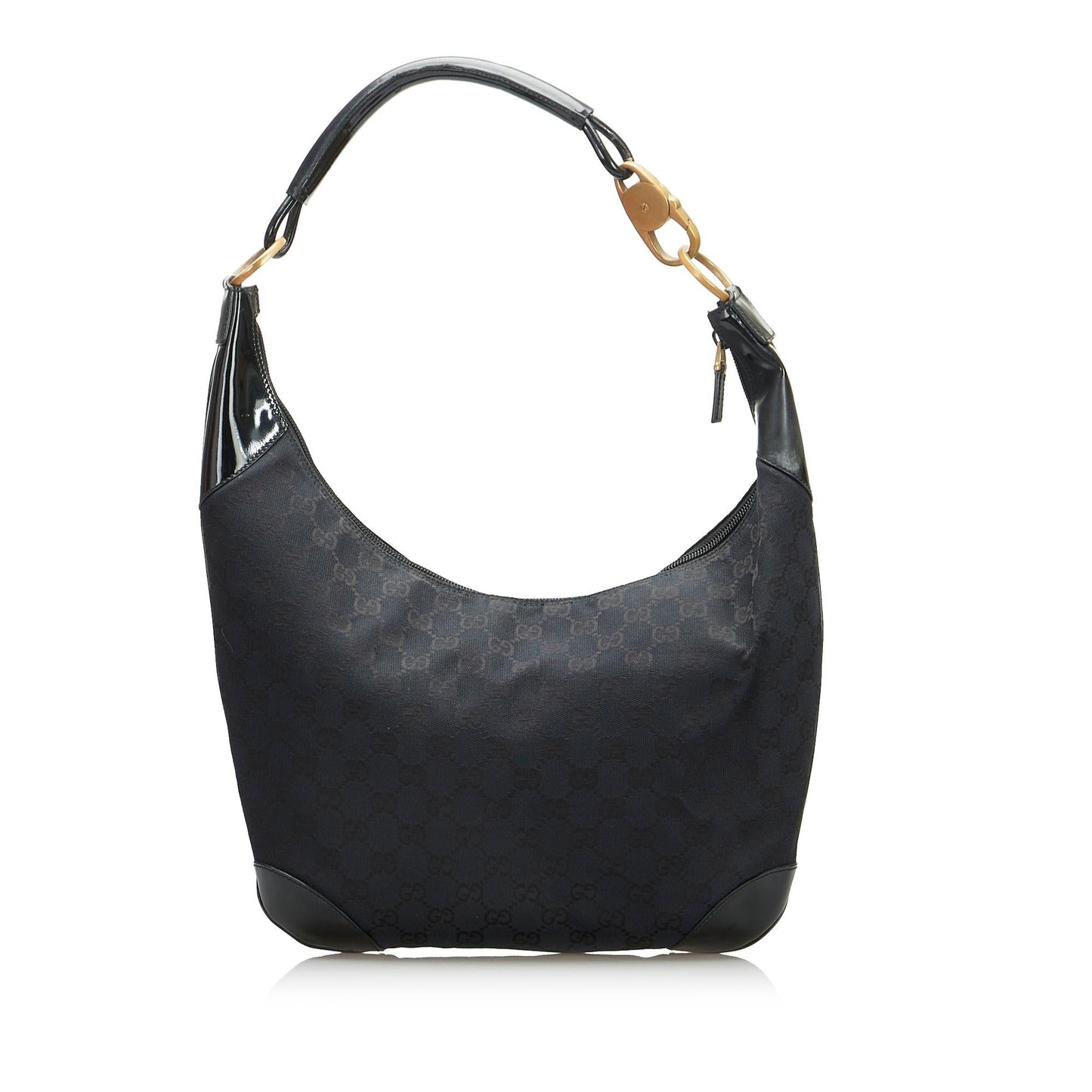 Gucci GG SHG-wkTZaU Canvas Black Shoulder Bag