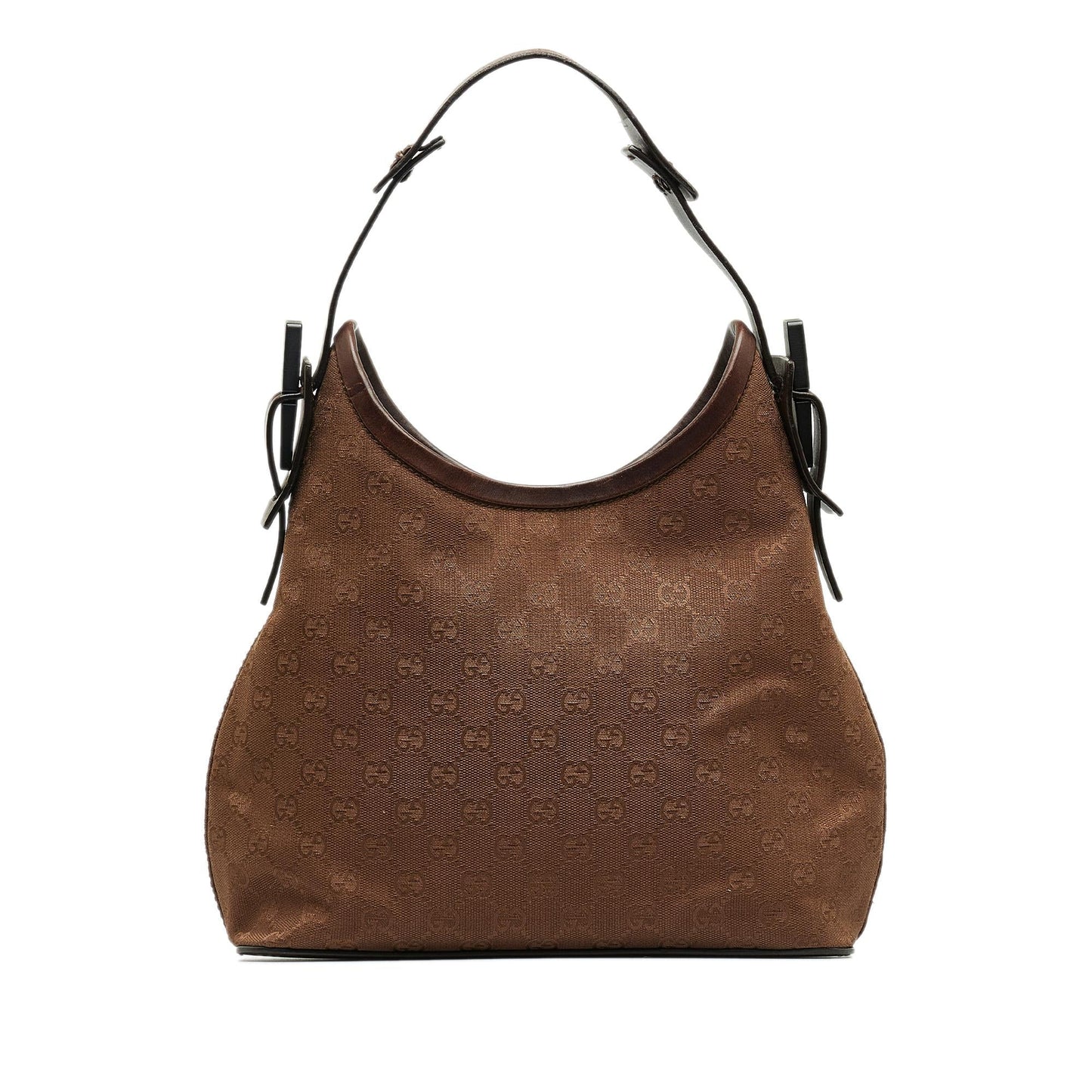 Gucci GG SHG-BI7pTR Canvas Brown Shoulder Bag