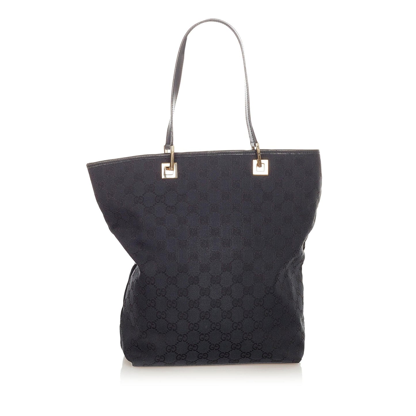 Gucci GG SHG Canvas Black Tote Bag 17