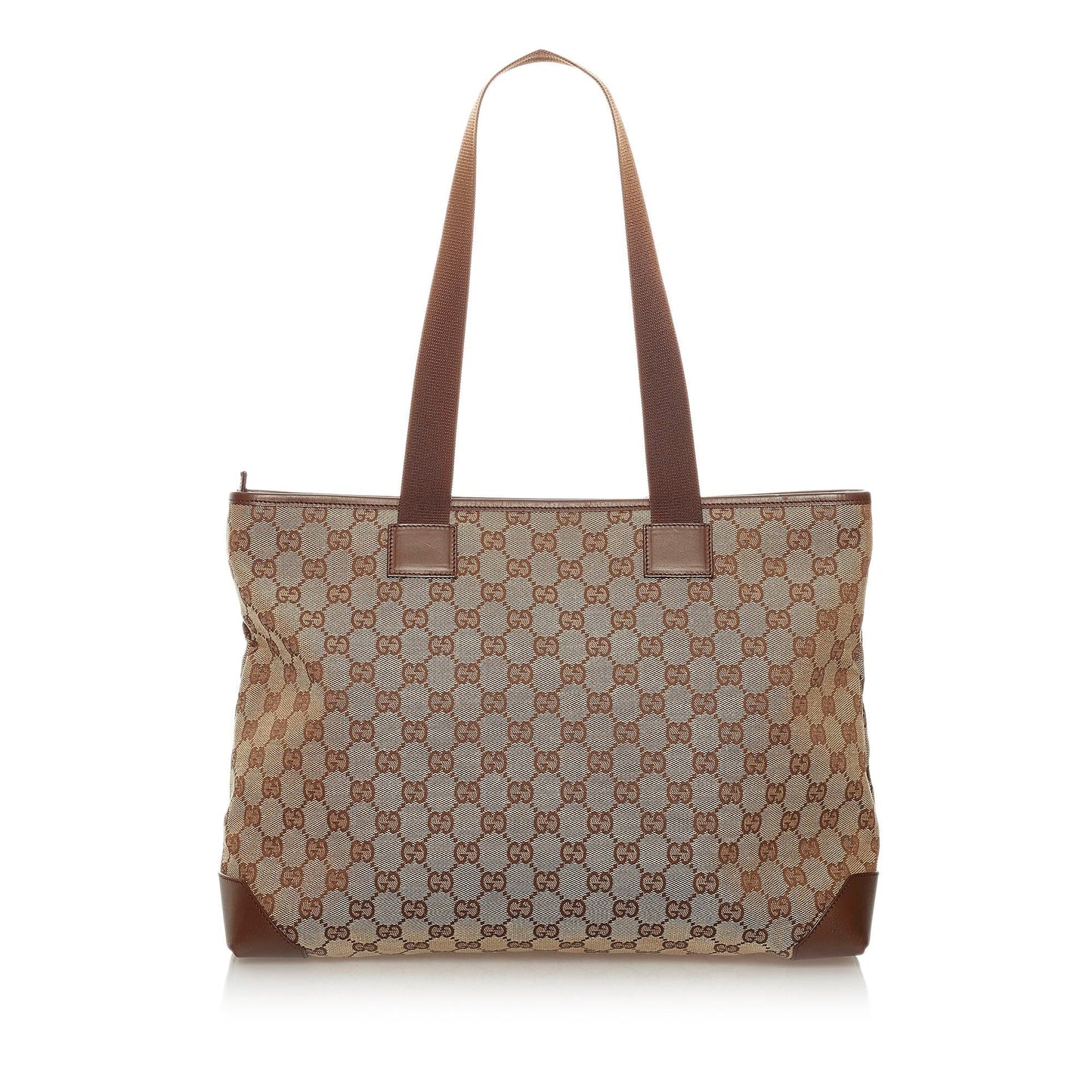 Gucci GG SHG Canvas Brown Tote Bag 27