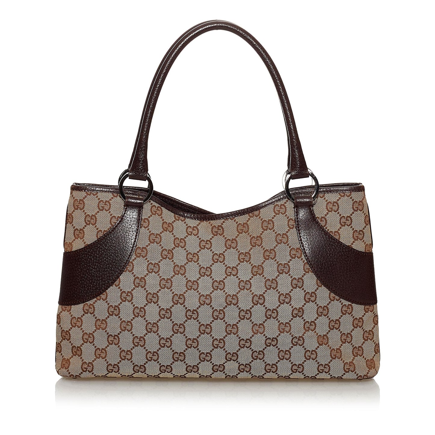Gucci GG SHG Canvas Brown Tote Bag 30