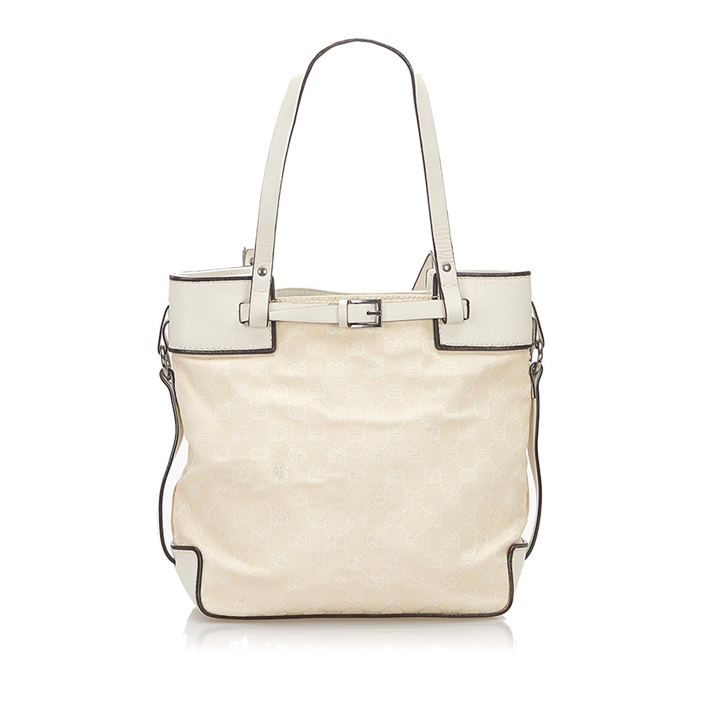 Gucci GG SHG Canvas White Tote Bag