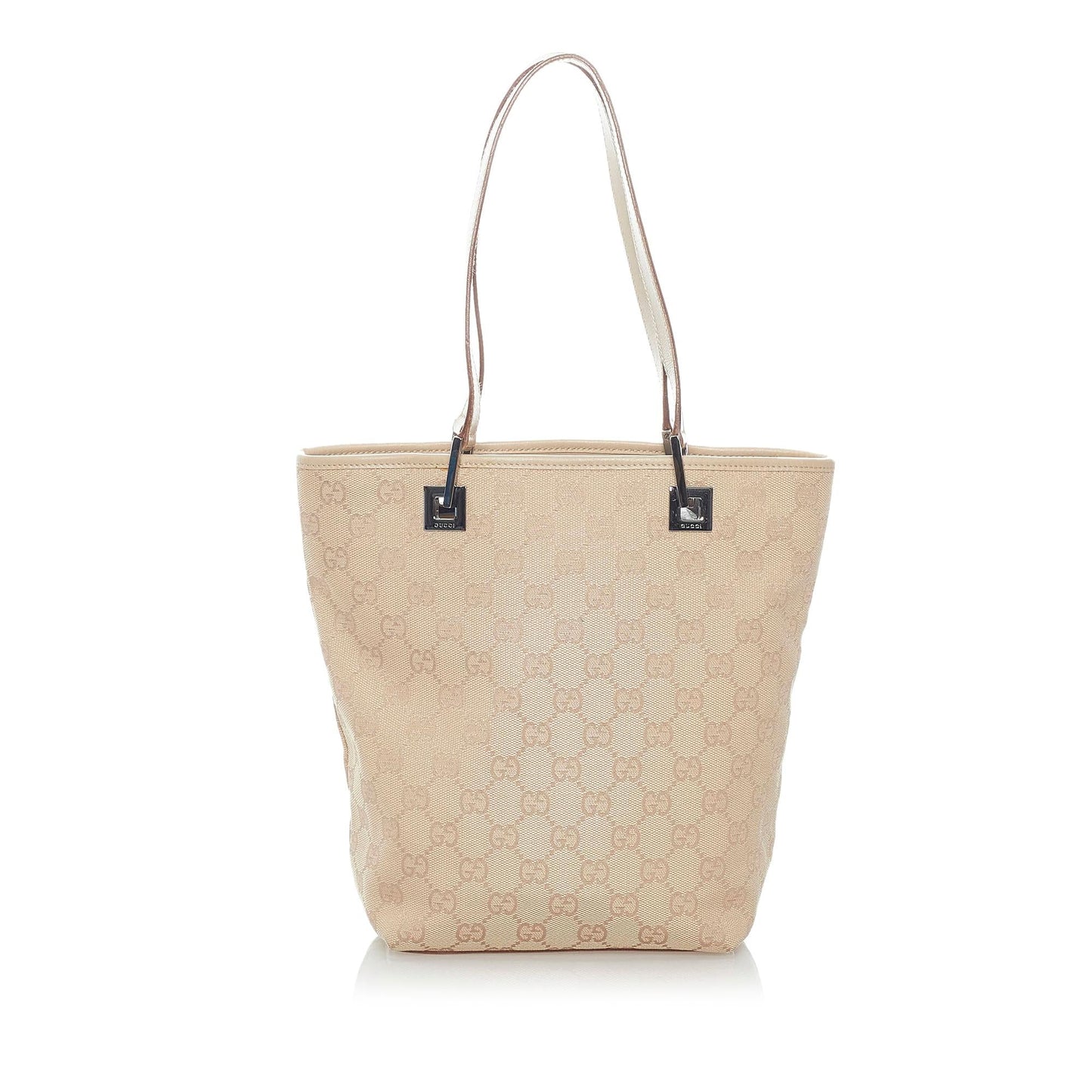 Gucci GG SHG Canvas Brown Tote Bag Bag Shg