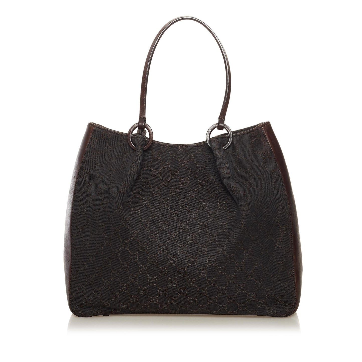 Gucci GG SHG Canvas Brown Tote Bag 12