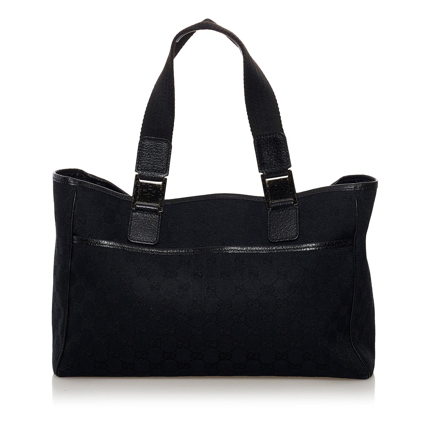 Gucci GG SHG Canvas Black Tote Bag 11