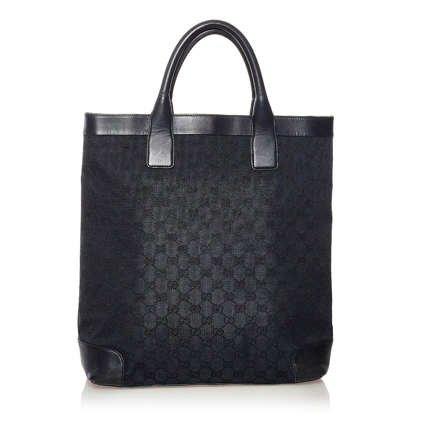 Gucci GG SHG-CHVfQA Canvas Black Tote Bag