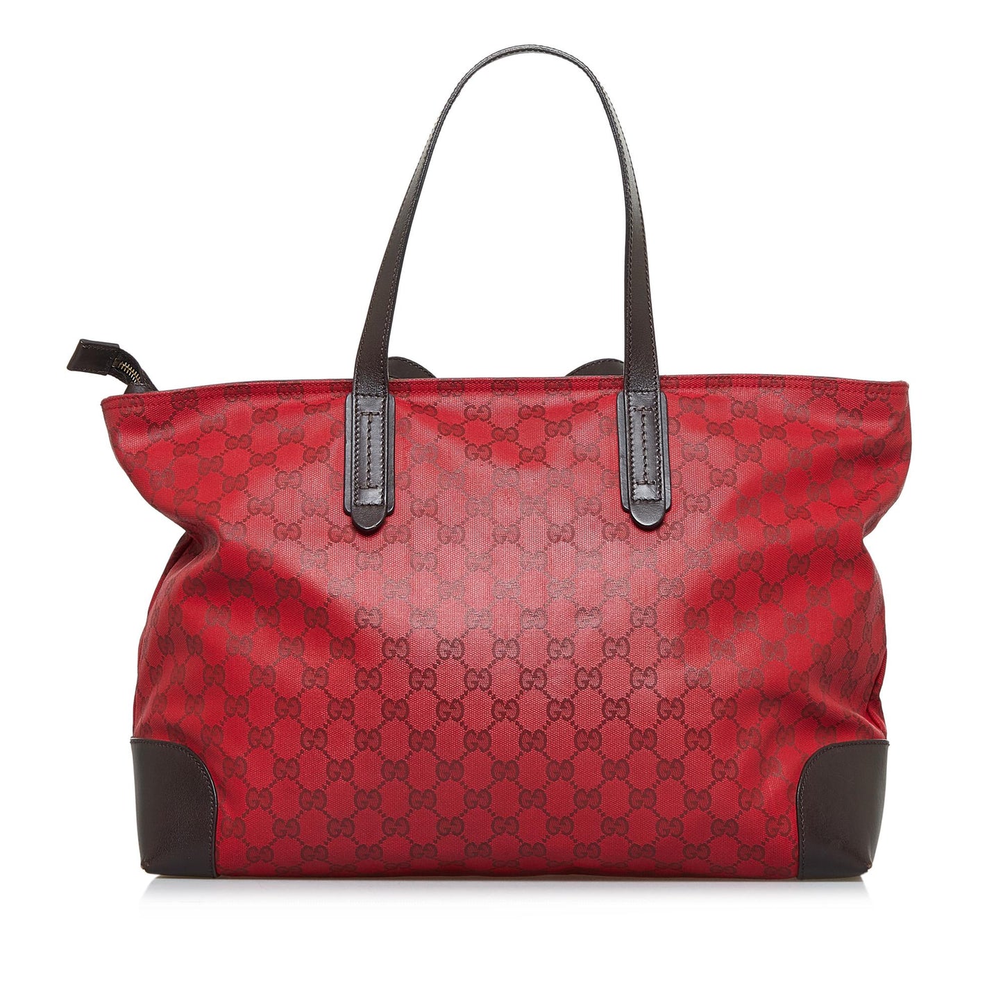 Gucci GG SHG-aBcEh7 Canvas Red Tote Bag