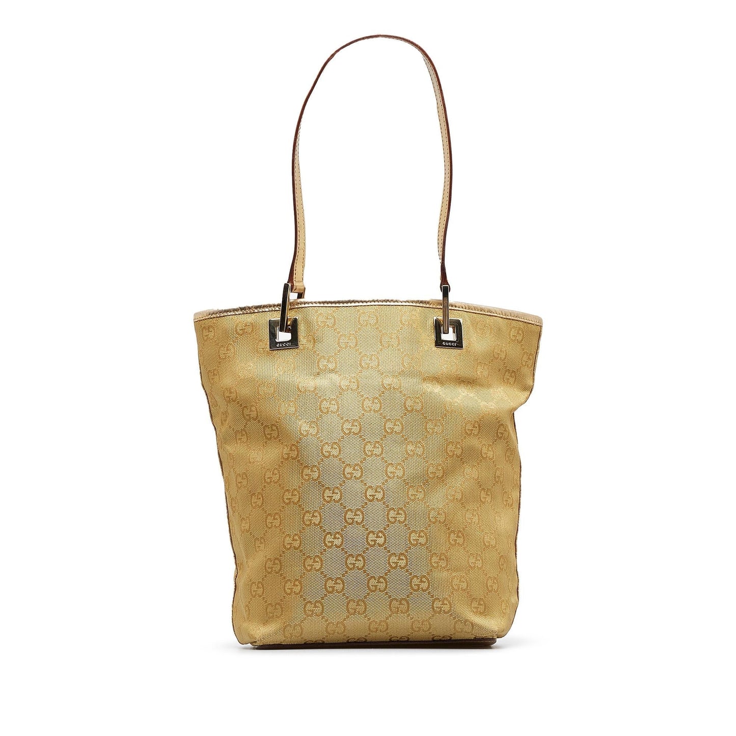 Gucci GG SHG-4Qyh4O Canvas Gold Tote Bag