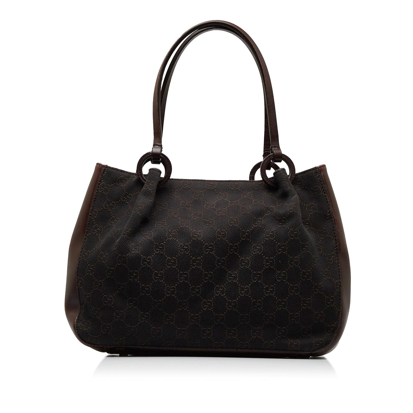 Gucci GG SHG-k6wCqI Canvas Calf Brown Tote Bag