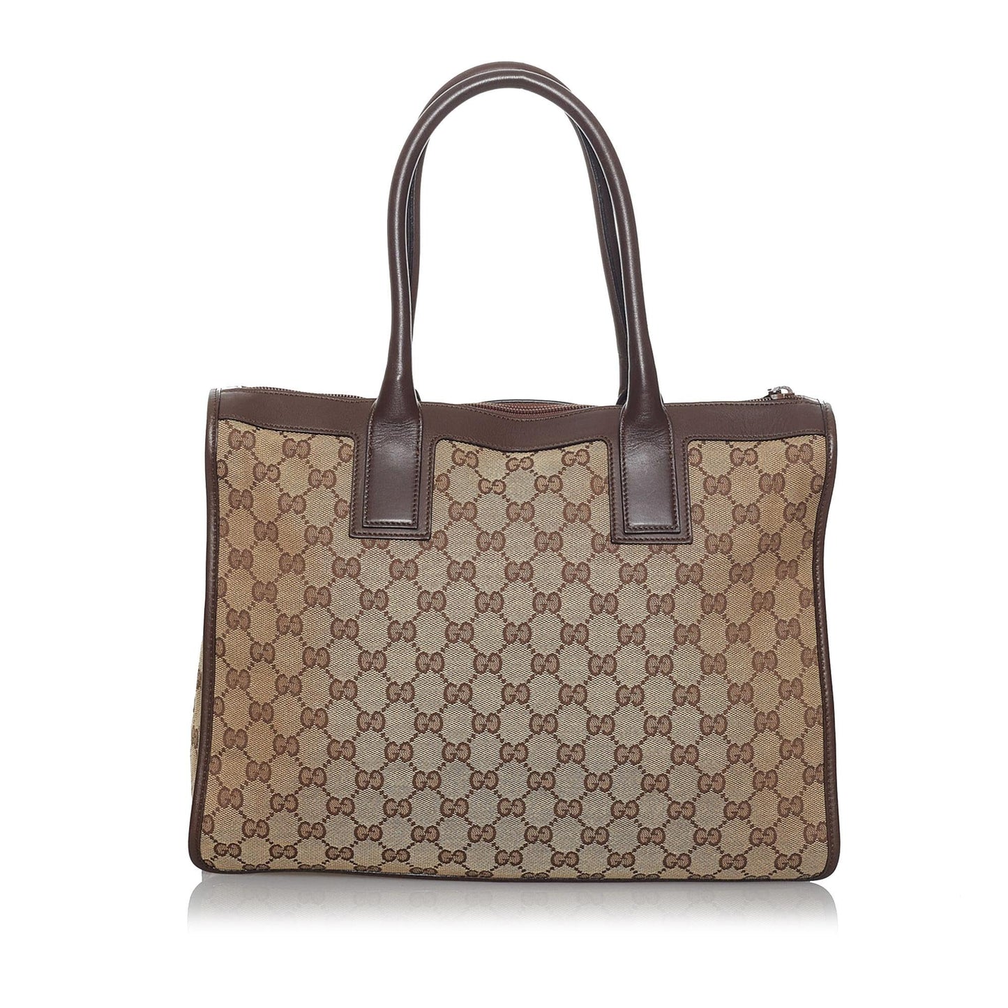Gucci GG SHG Canvas Brown Tote Bag 17