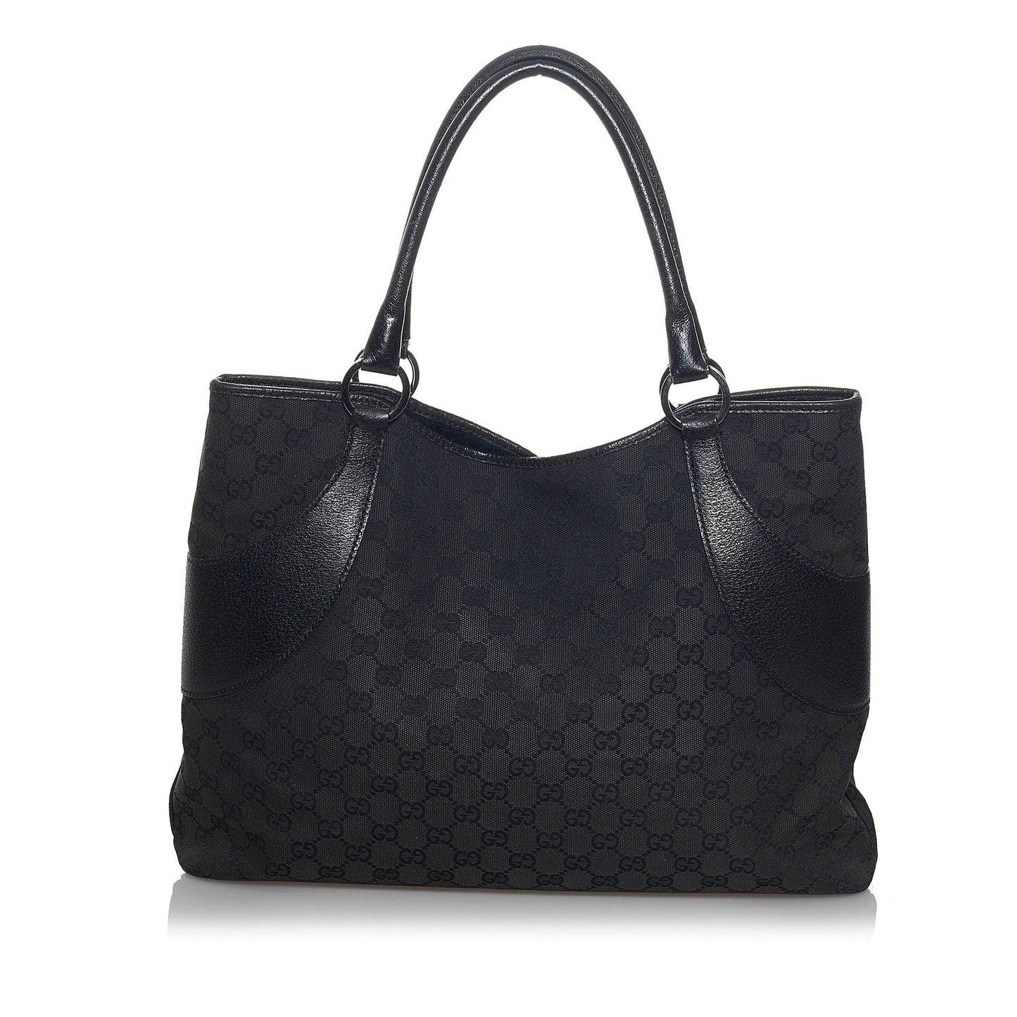 Gucci GG SHG Canvas Black Tote Bag Tote Shg