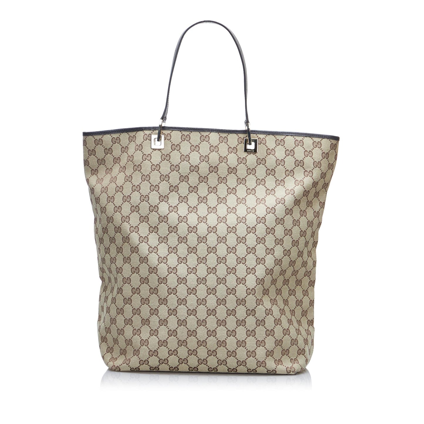 Gucci GG SHG-EEp2Ph Canvas Brown Tote Bag