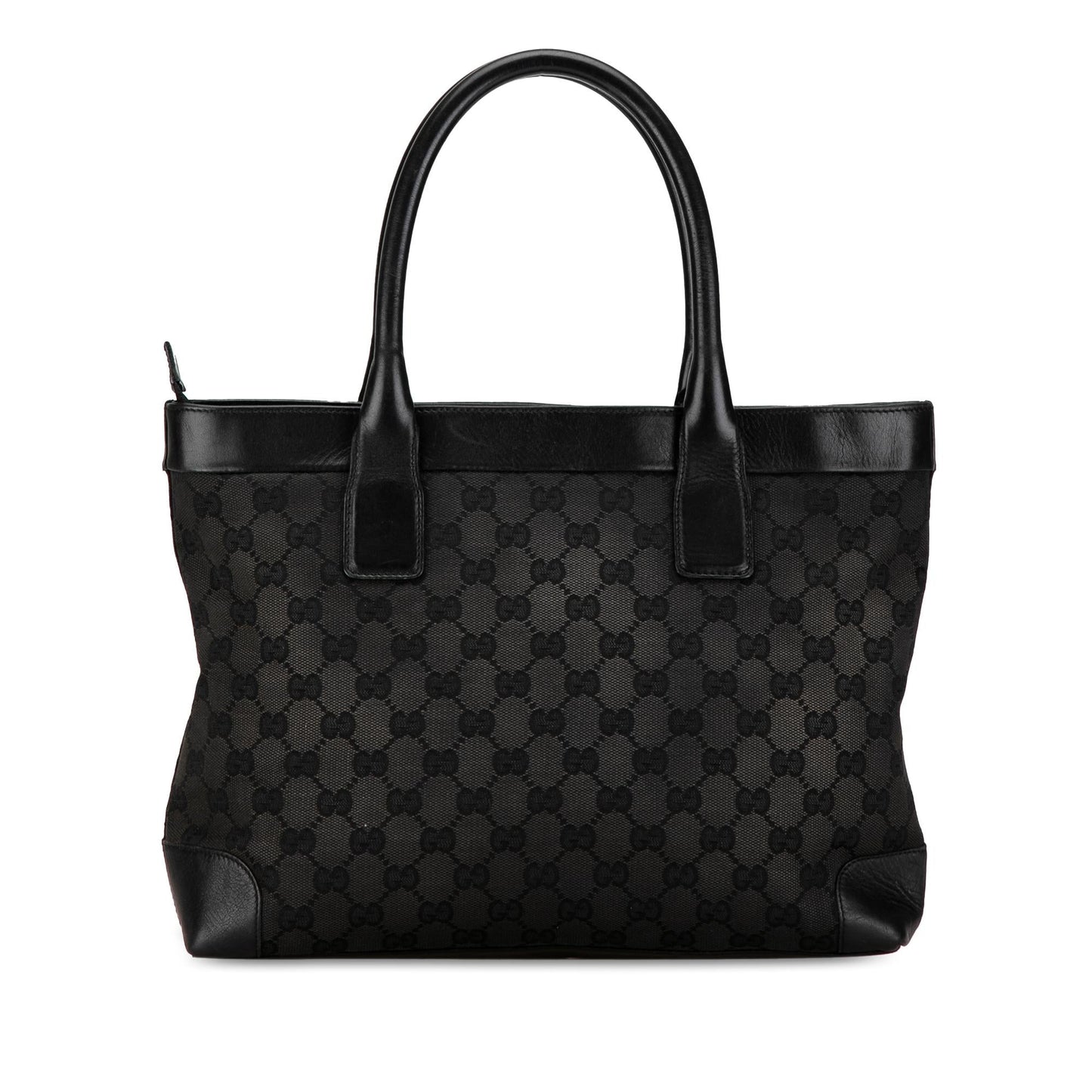Gucci GG SHG-M4BQrB Canvas Calf Black Tote Bag
