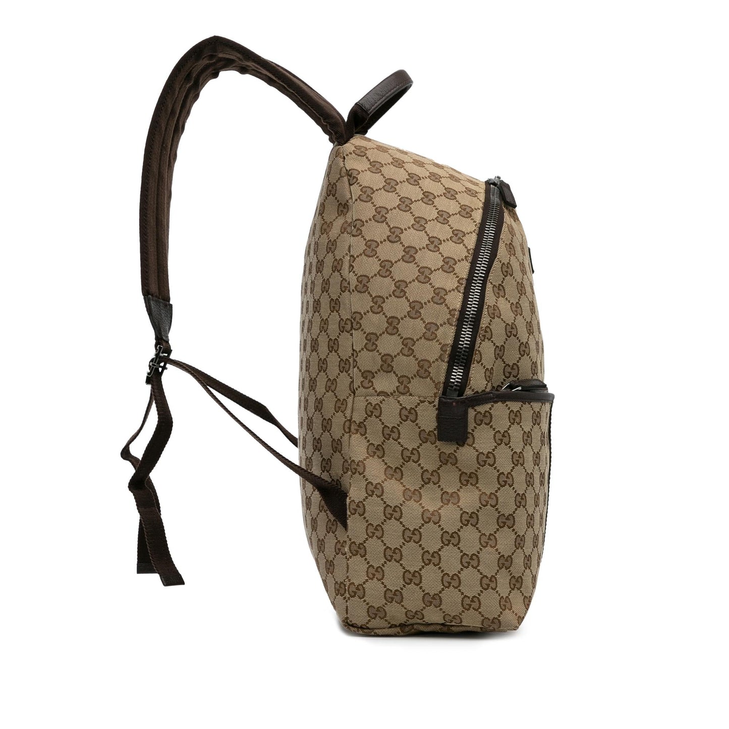 Gucci GG Web Backpack SHG-HGdiCa Canvas Brown